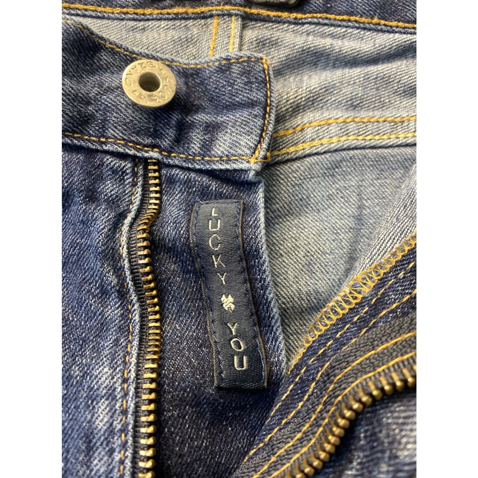Lucky Brand VINTAGE Lucky Brand Straight Leg Jeans 40x32 Blue Denim Regular Fit Mens Size US 40 / EU 56 - 3 Thumbnail