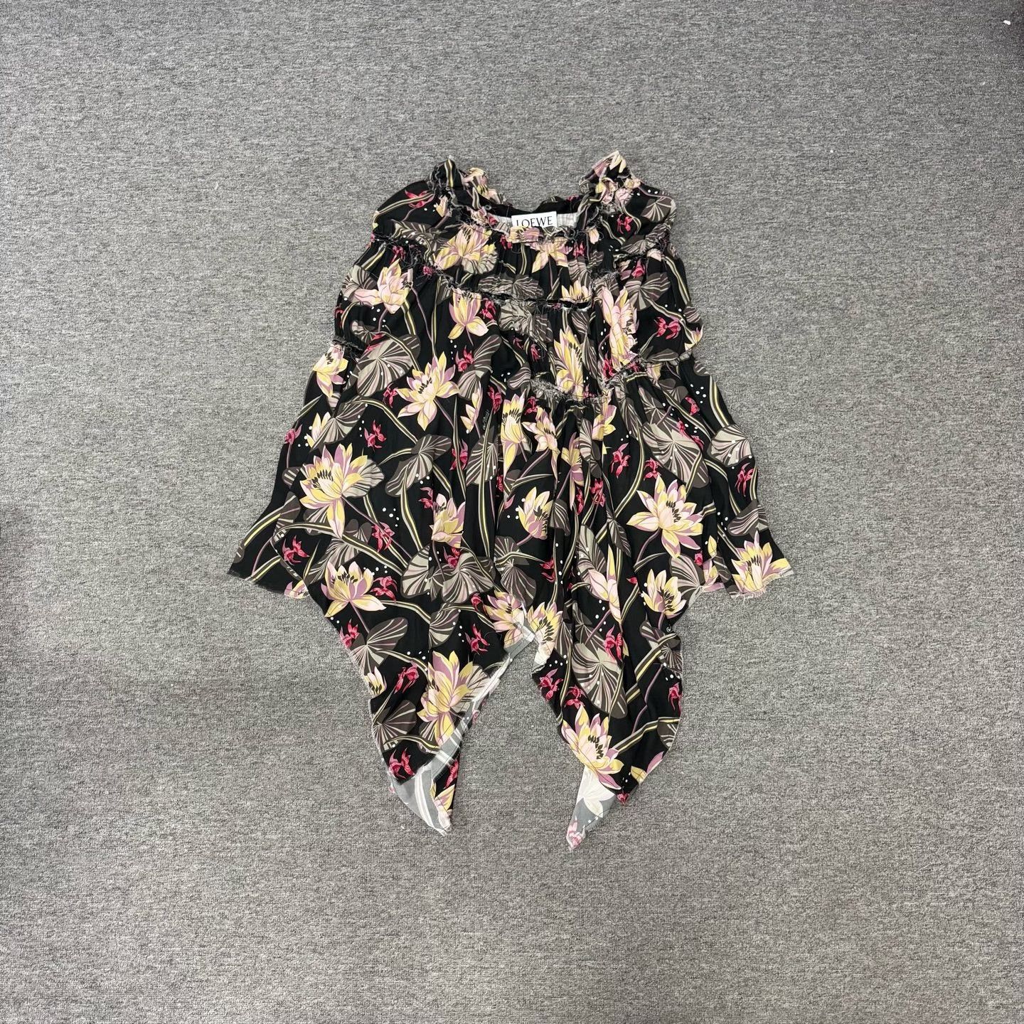 Loewe Loewe Irregular Hem Printed Dress Size XXS / US 00 / IT 34 - 1 Thumbnail