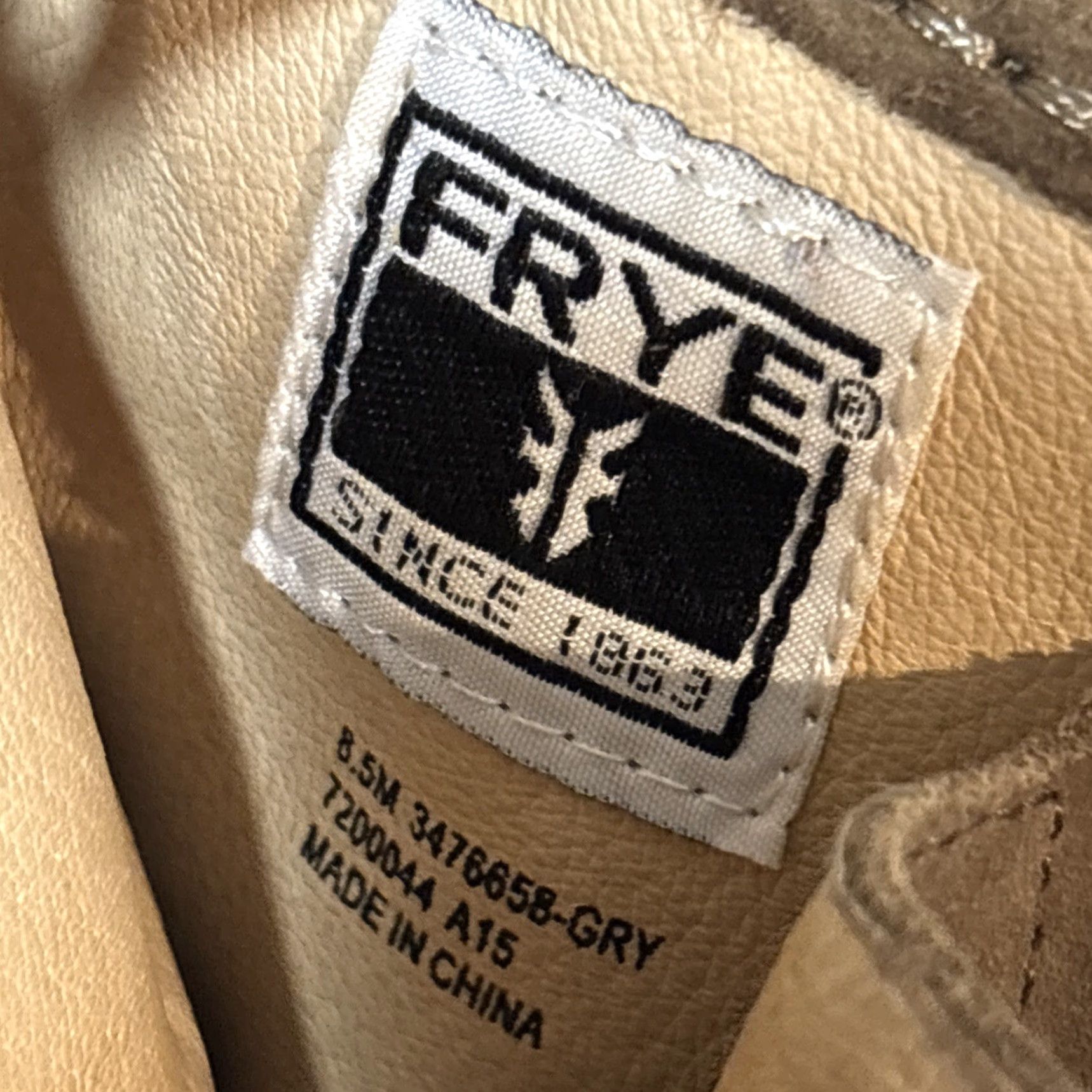 Frye VINTAGE Frye Parker Fringe Suede Lace Up Ankle Bootie Women's 8.5 Brown Tan Boho M Size US 9 / IT 39 - 5 Thumbnail