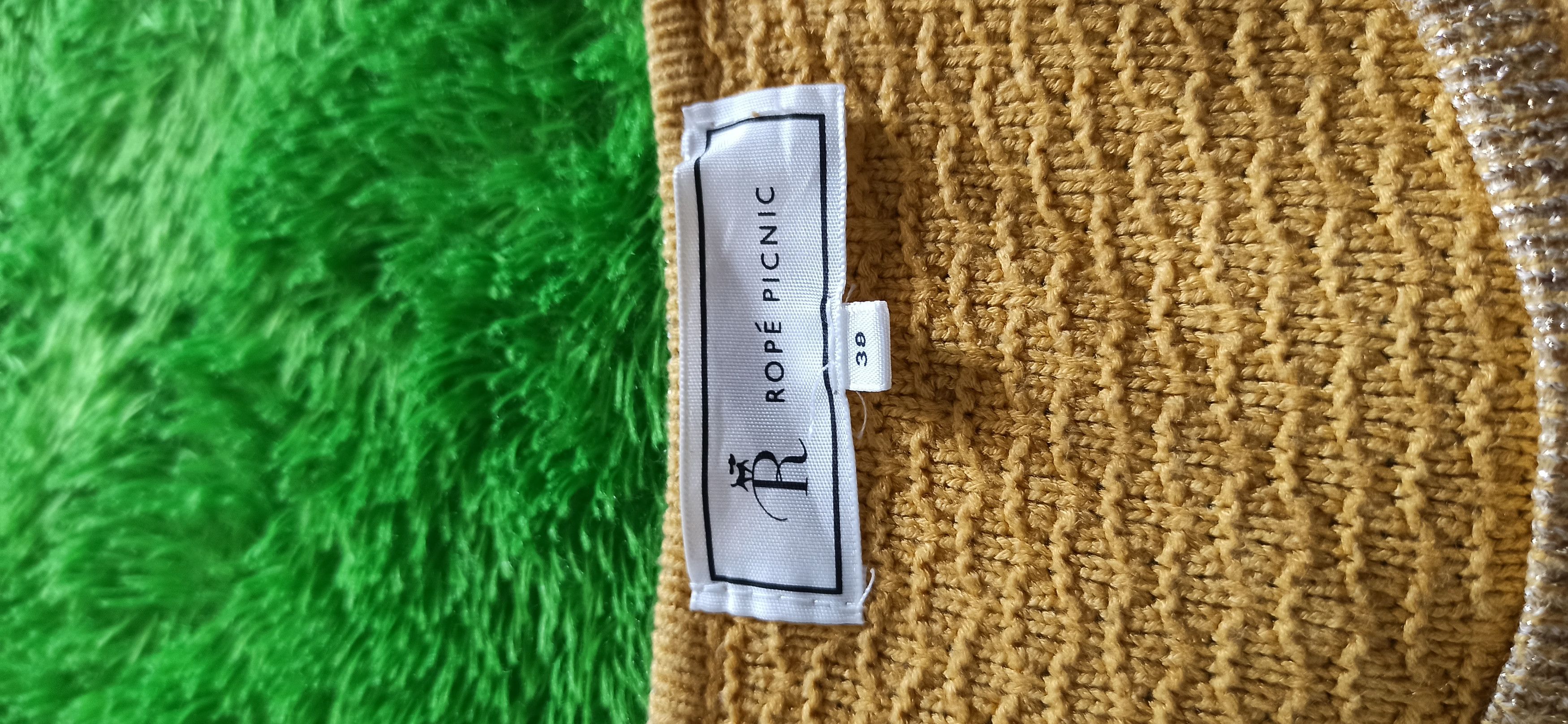 Japanese Brand Vintage Rope Picnic Yellow Knitwear Size S / US 4 / IT 40 - 7 Thumbnail
