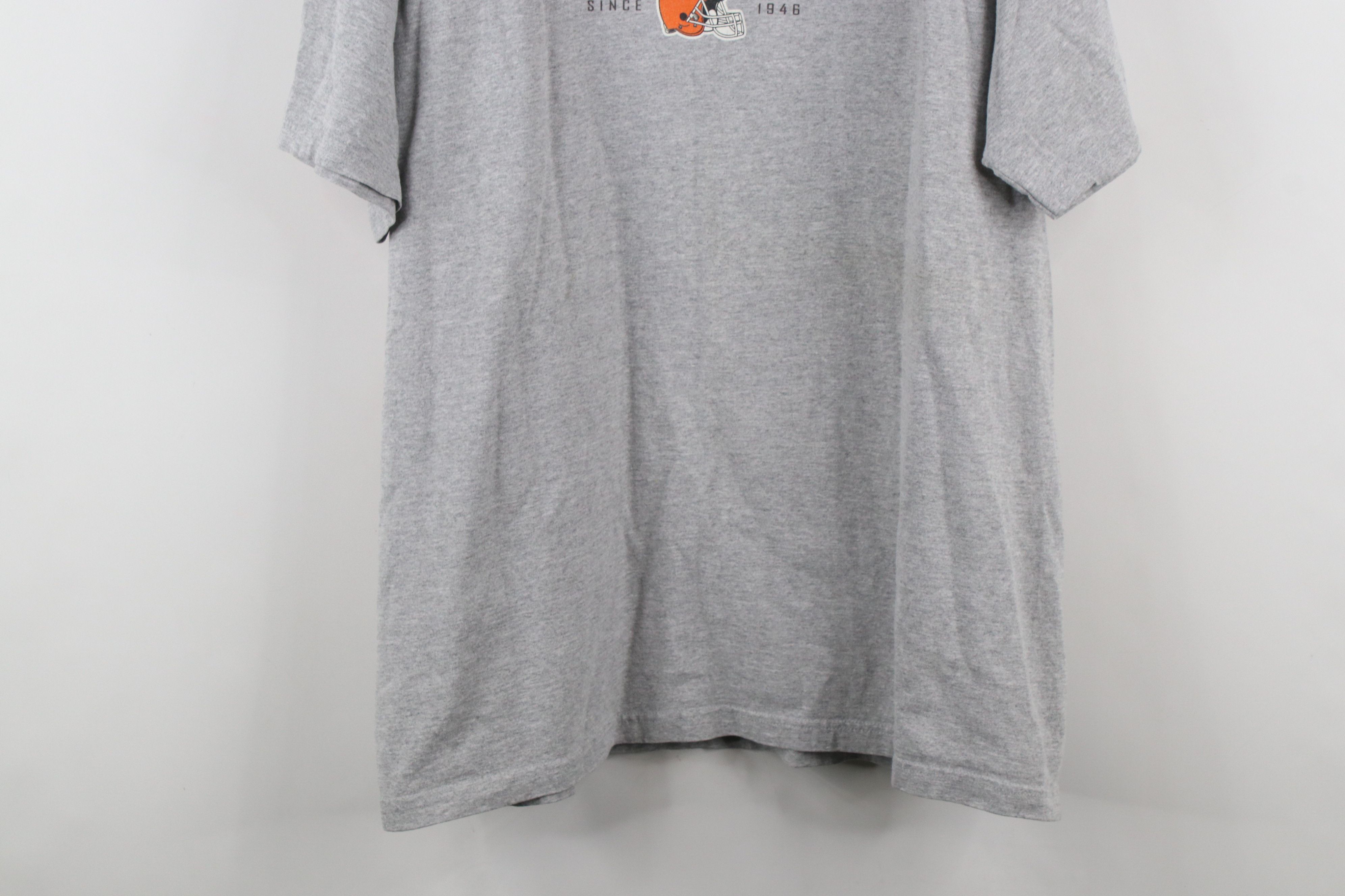 Reebok × Vintage Vintage Reebok Cleveland Football T-Shirt Heather Gray Size US L / EU 52-54 / 3 - 3 Thumbnail