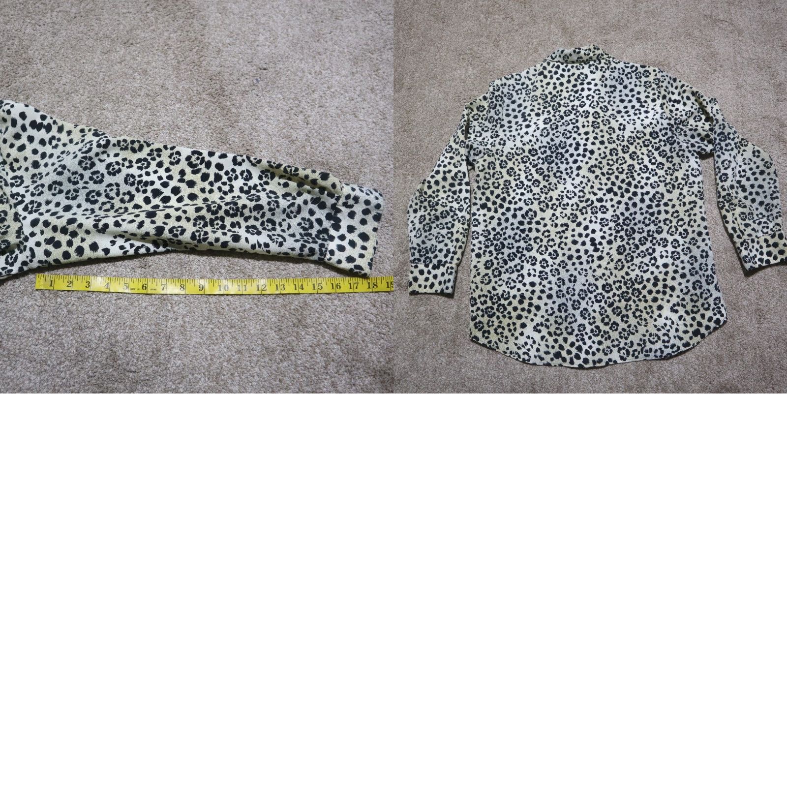 Vintage VINTAGE Blouse Shirt WOMEN XL Truffles Floral Long Sleeve Button Up Casual Brown Polyester Chiffon Flower 1960s Ladies Blouse Size XL / US 12-14 / IT 48-50 - 8 Thumbnail