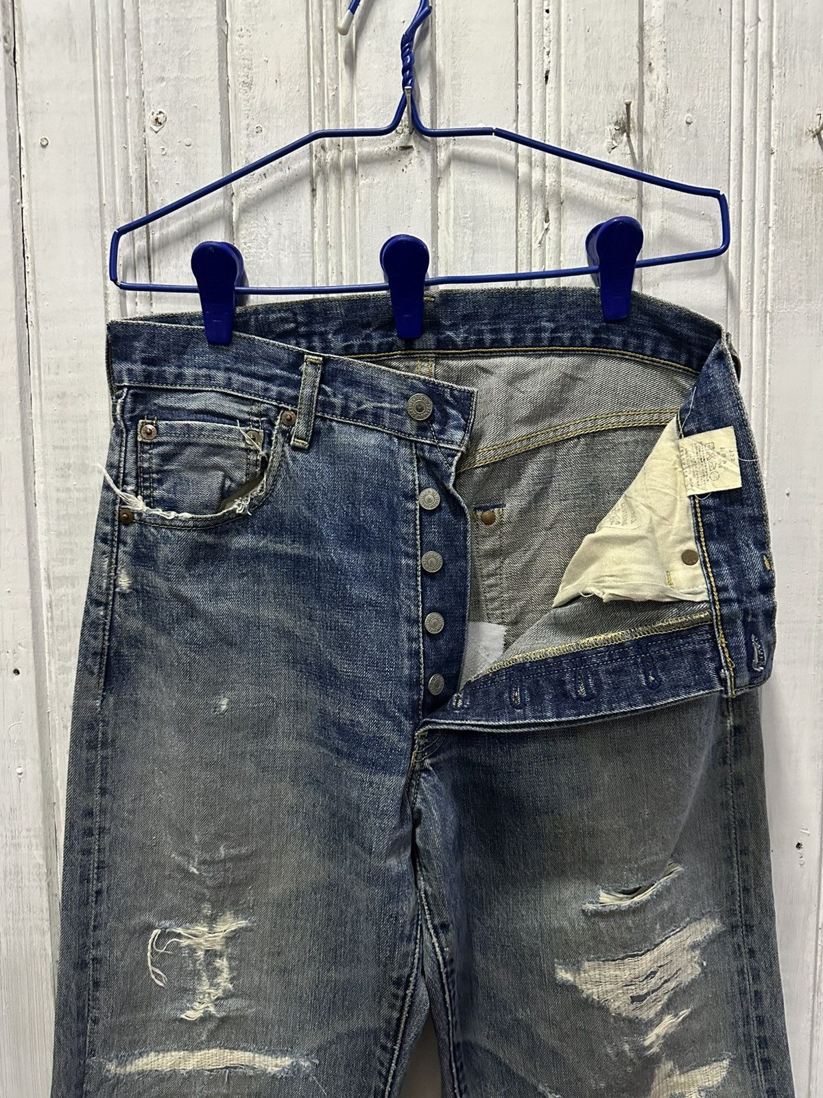 Levi's W30 L31 🔥90’s Vintage LEVI’S 503B Jeans Selvedge Distressed Size US 30 / EU 46 - 10 Thumbnail