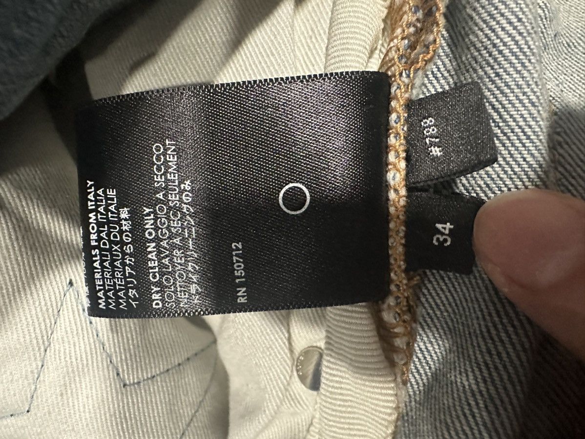 Alchemist × Amiri AMIRI ALCHEMIST LEATHER STAR JEANS - CLAY INDIGO Size US 34 / EU 50 - 7 Thumbnail