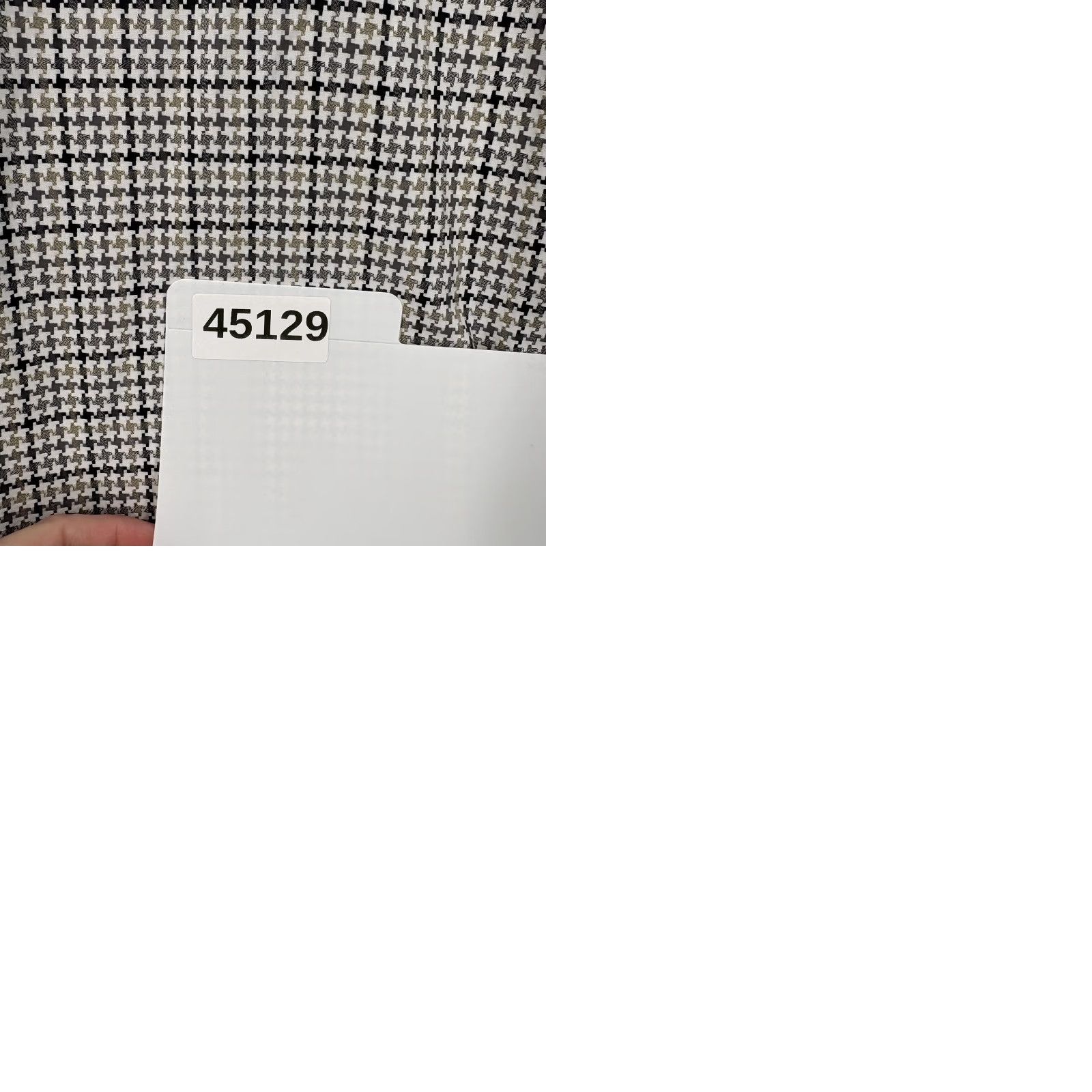 Vintage Hammer Made Shirt Mens Large Gray Houndstooth Slim Button Front Contrast Cuff Size US L / EU 52-54 / 3 - 9 Thumbnail
