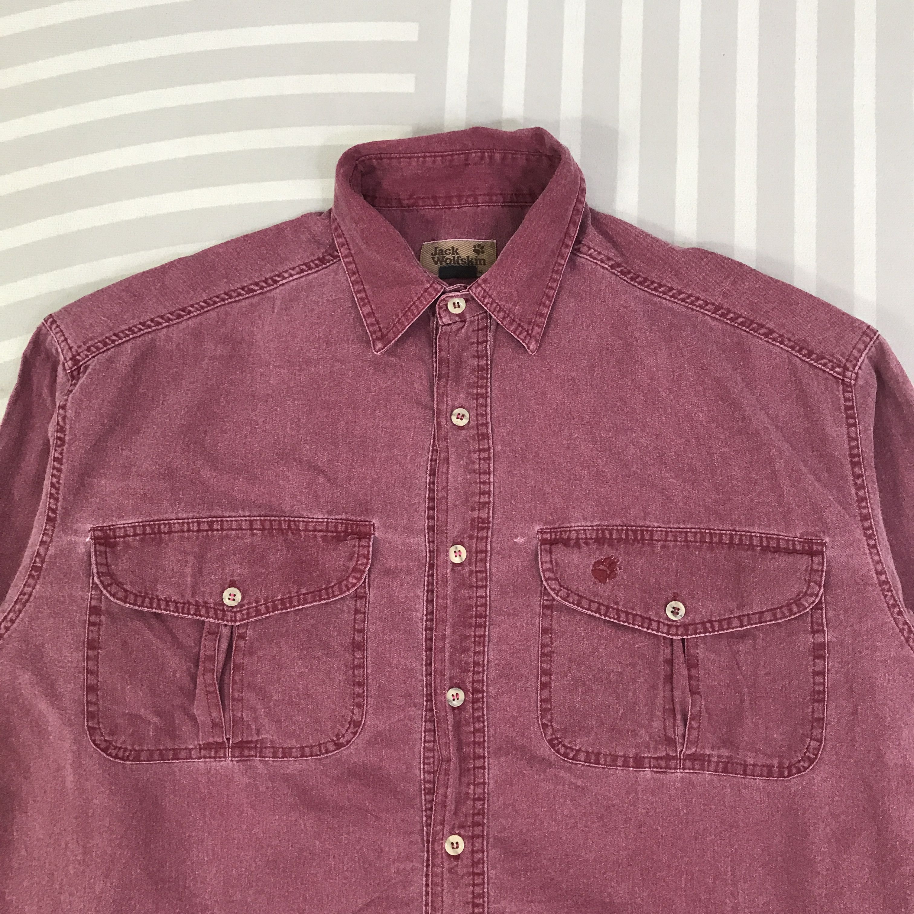 Jack Wolfskin Vintage Jack Wolfskin work Button Up Shirts K117B16 Size US L / EU 52-54 / 3 - 2 Thumbnail