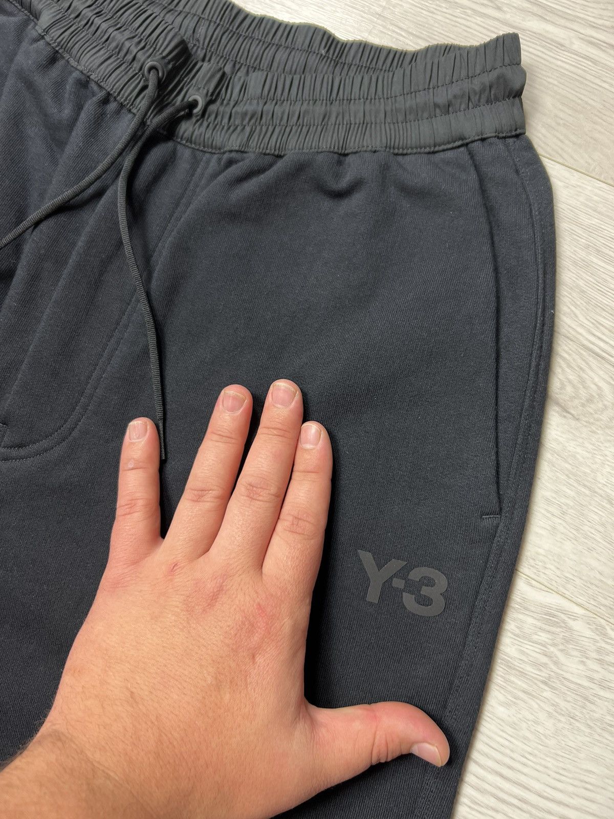 Adidas × Y's Yohji Yamamoto Adidas Y-3 Classic Terry Cropped Sweat Pants Size US 30 / EU 46 - 7 Thumbnail
