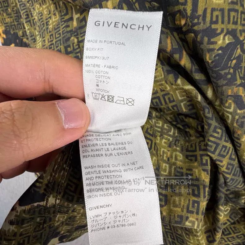 Givenchy Givenchy Logo Printed Zip Animal Pattern Short Sleeve Shir Size US XS / EU 42 / 0 - 5 Thumbnail