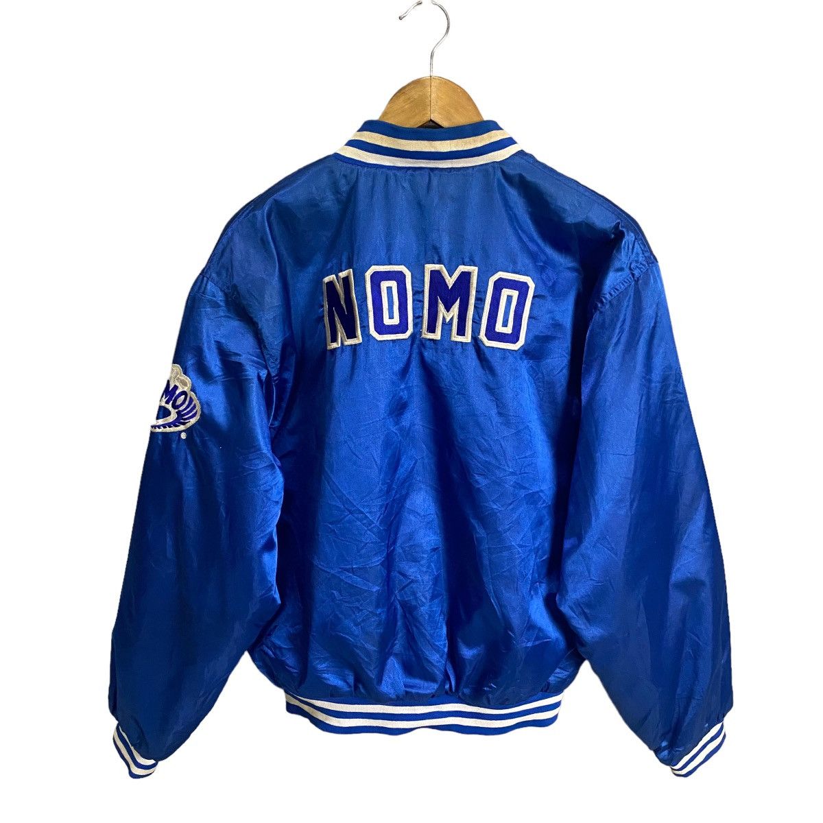 MLB × Vintage Vintage 90s MLB Toyota Hideo Nomo Satin Jacket Size US L / EU 52-54 / 3 - 4 Thumbnail