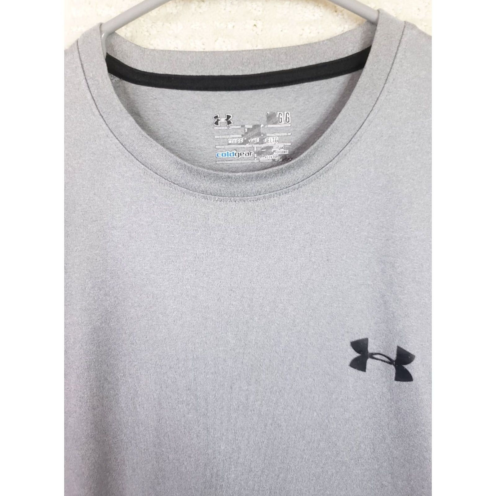 Under Armour Men's Under Armour Cold Gear Long Sleeve Mock Neck Shirt L Gray Size US L / EU 52-54 / 3 - 3 Thumbnail