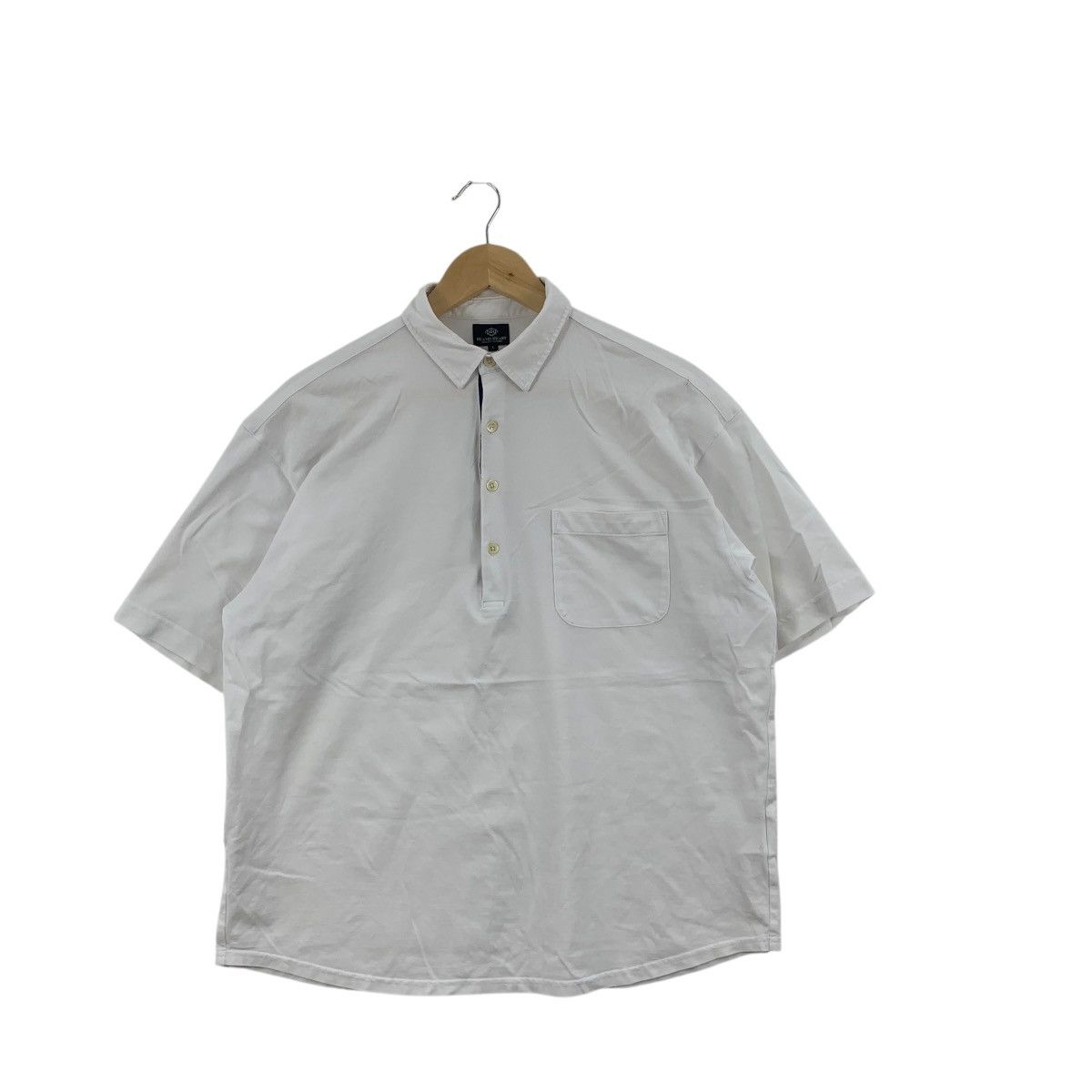 Beams Plus Vintage BEAMS PLUS HEART Collection Baggy Polo Tee Shirt Size L / US 10 / IT 46 - 3 Thumbnail