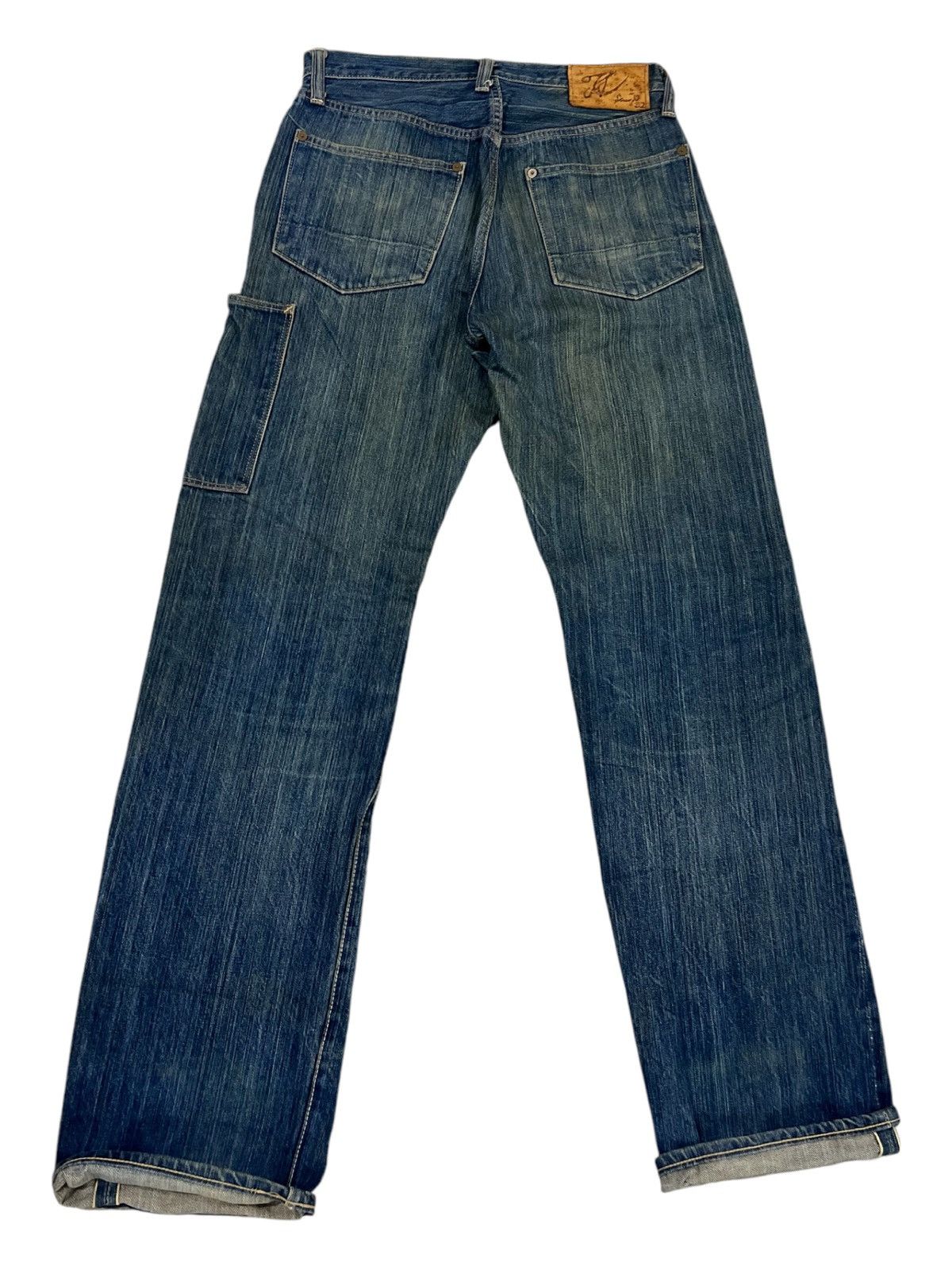 Kapital Archive Kapital Indigo Slubby Denim Selvaged Carpenter Jeans Size US 29 - 2 Thumbnail