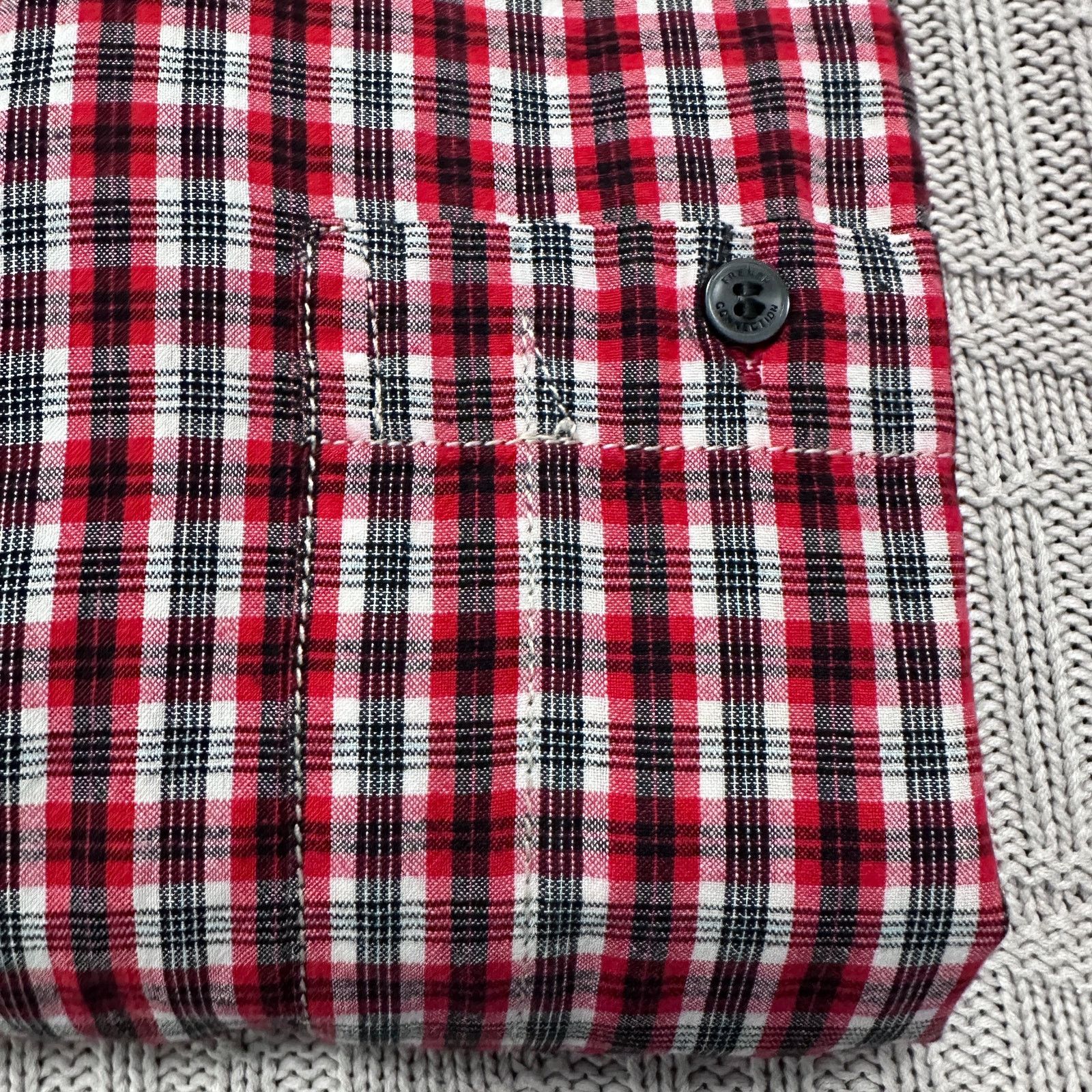 French Connection French Connection red plaid button down Size US XL / EU 56 / 4 - 4 Thumbnail
