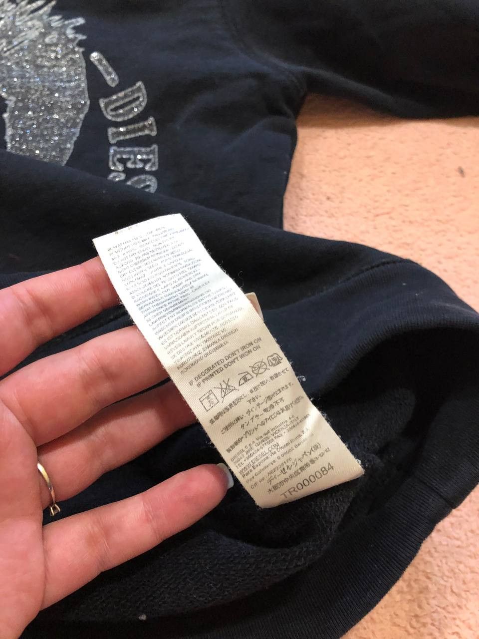 Diesel Vintage black Sweaters big logo center Diesel streetwear Size US M / EU 48-50 / 2 - 5 Thumbnail