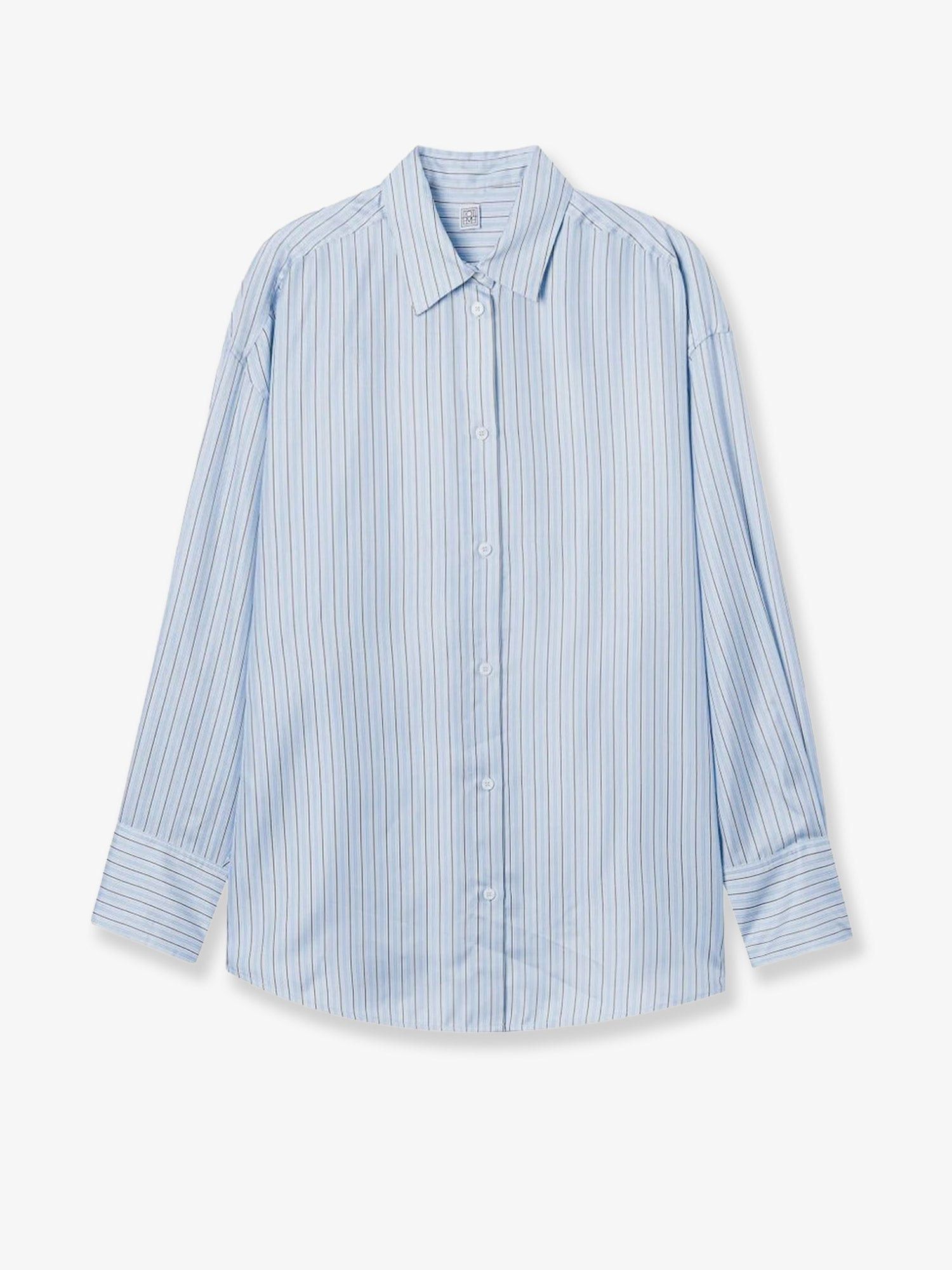 Toteme Silk Shirt With Striped Pattern Size S / US 4 / IT 40 - 1 Thumbnail