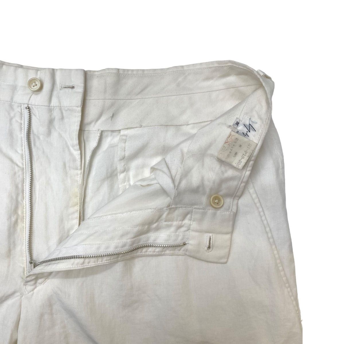 Yohji Yamamoto POUR HOMME white linen archive pants Size US 32 / EU 48 - 6 Thumbnail