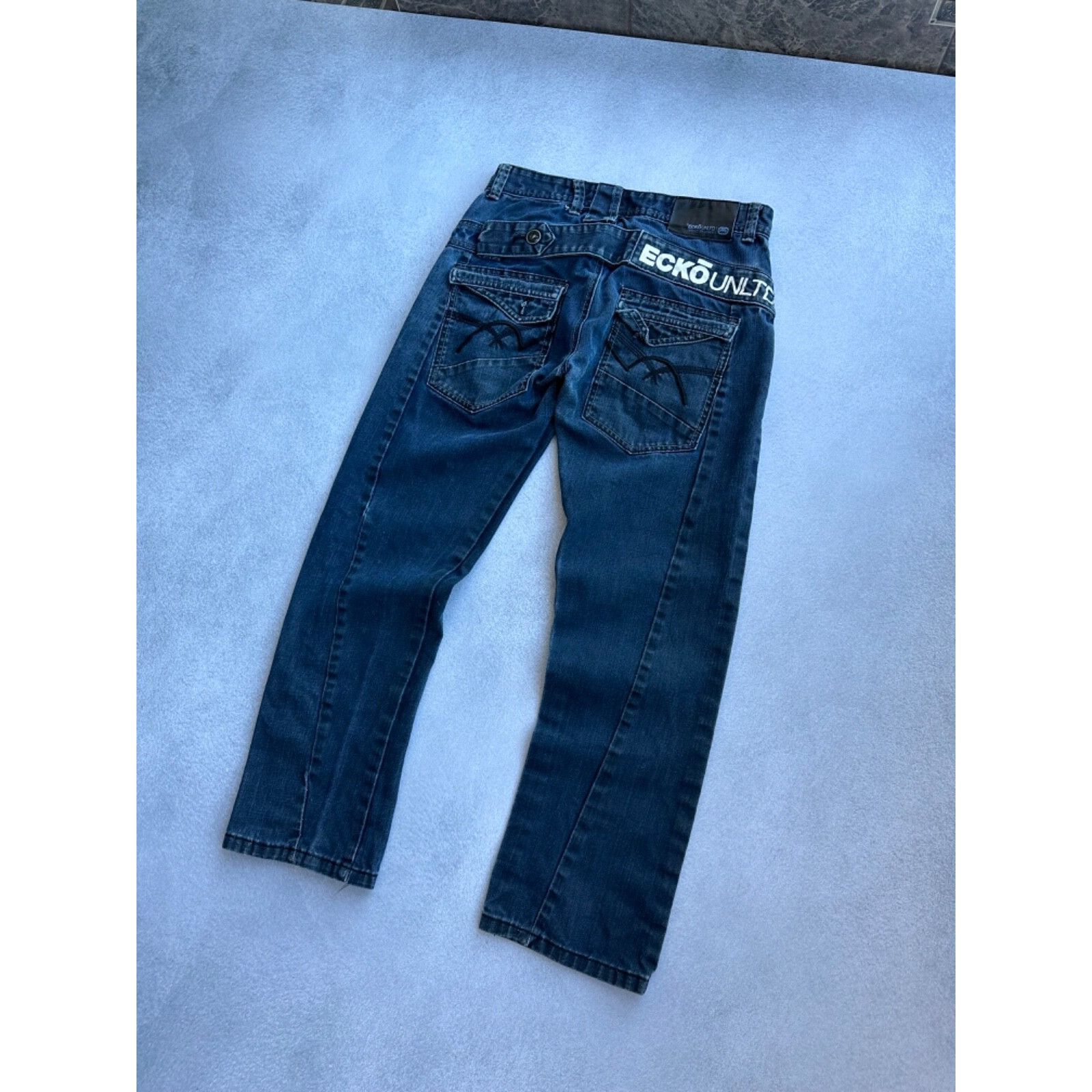 Ecko Unltd. VTG ECKo Unltd Buckle Back Japanese Jeans Size US 29 - 2 Thumbnail