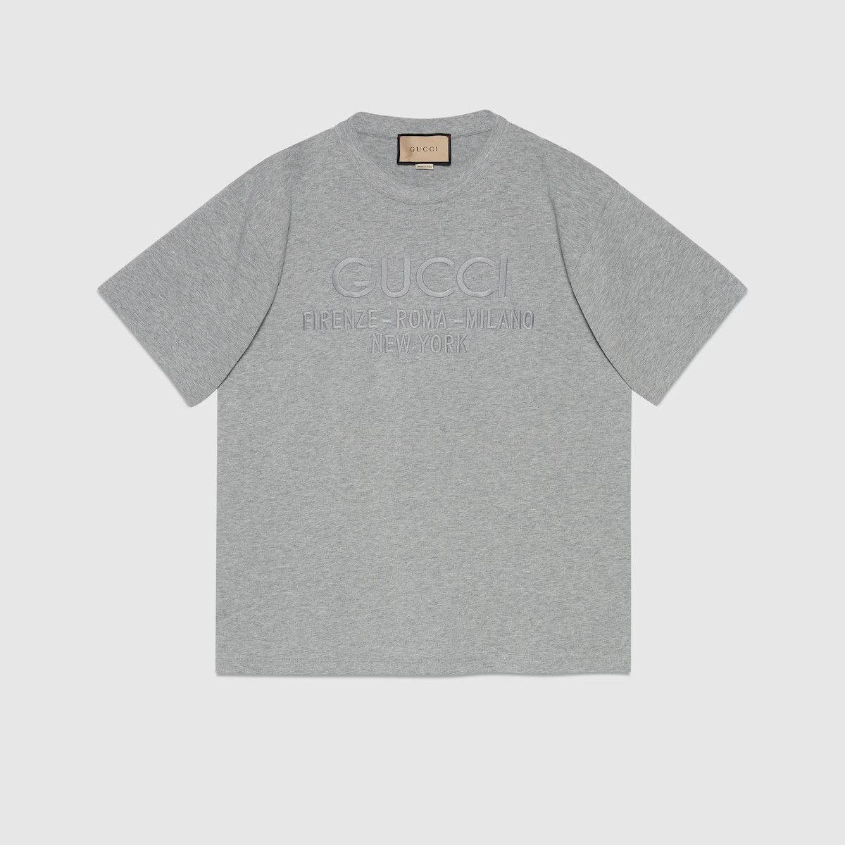 GUCCI メンズ 半袖Tシャツ 616036 XJFZF 1160 Gucci GUCCI T SHIRT BLACK GG MONOGRAM LOGO WHITE 616036