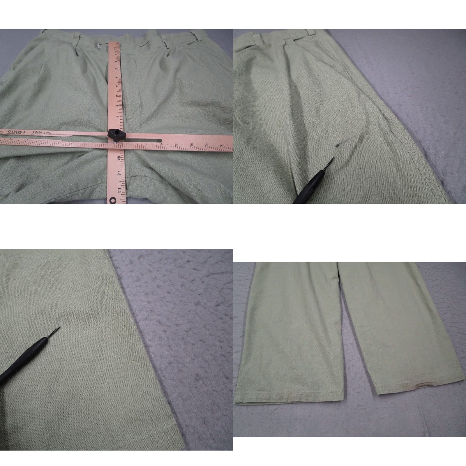 Patagonia VINTAGE Patagonia Pants Mens 40 Green Pleated Chinos Y2K Made in USA 40x33 Size US 40 / EU 56 - 8 Thumbnail