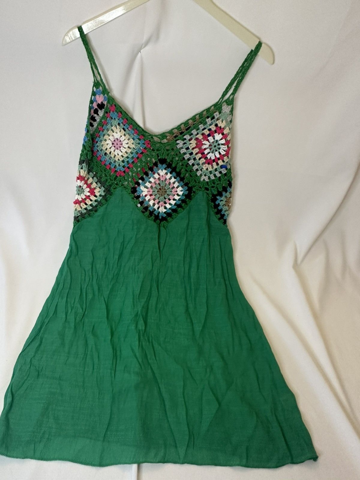 Other Crochet/ Knitted V-Neck Beach Bohemian Cover-Up one size Size ONE SIZE - 4 Thumbnail