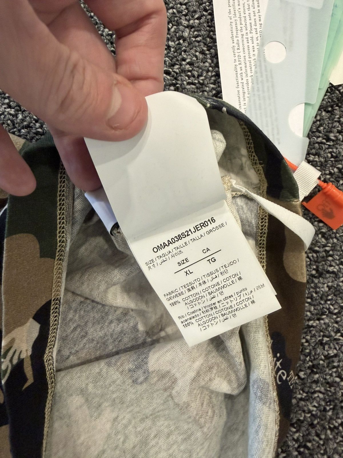Off-White Off-White AOP Camo Tee Size US XL / EU 56 / 4 - 11 Thumbnail
