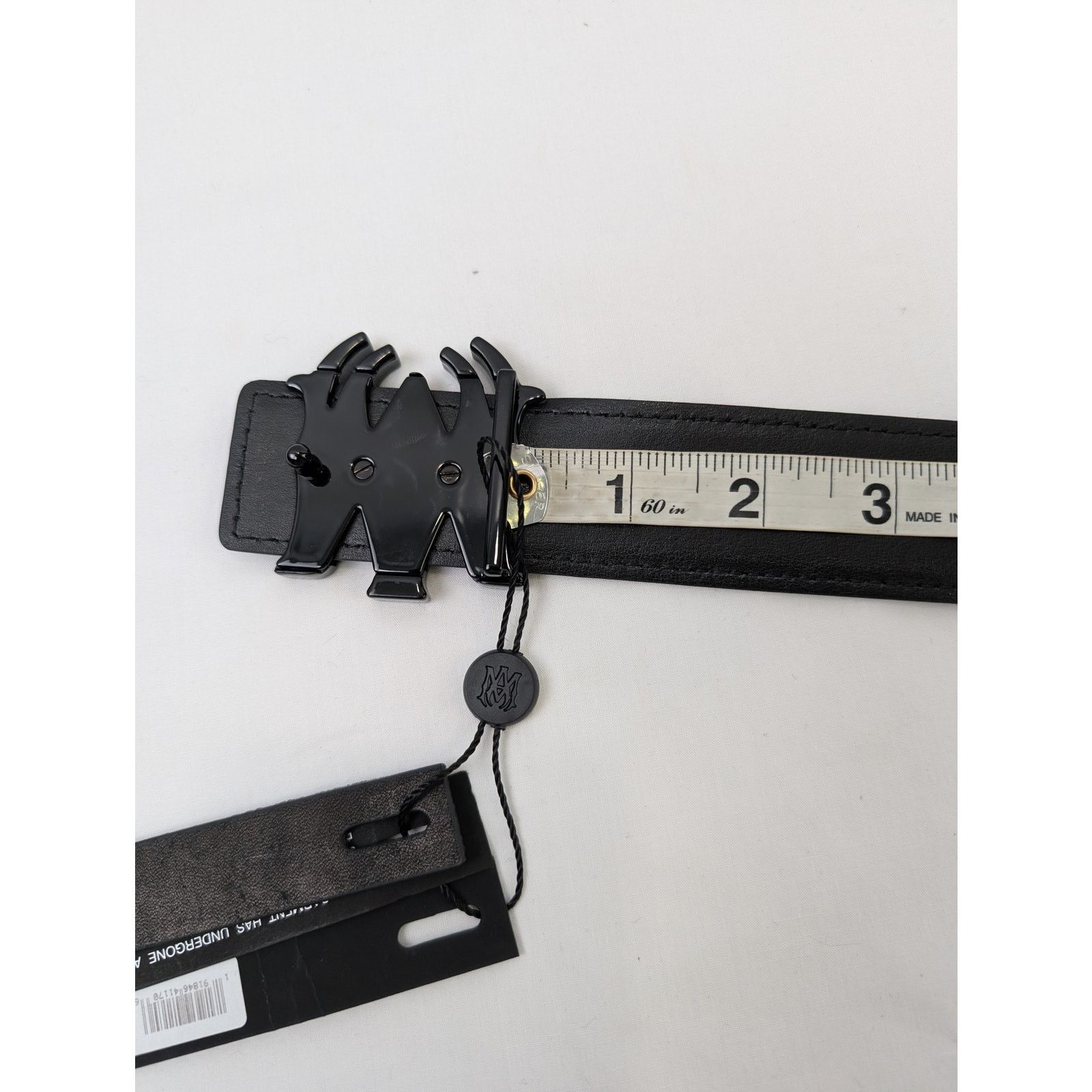 Amiri o1rshd1 Size: 75cm / 4cm MA Belt in Black Size 30 - 15 Thumbnail