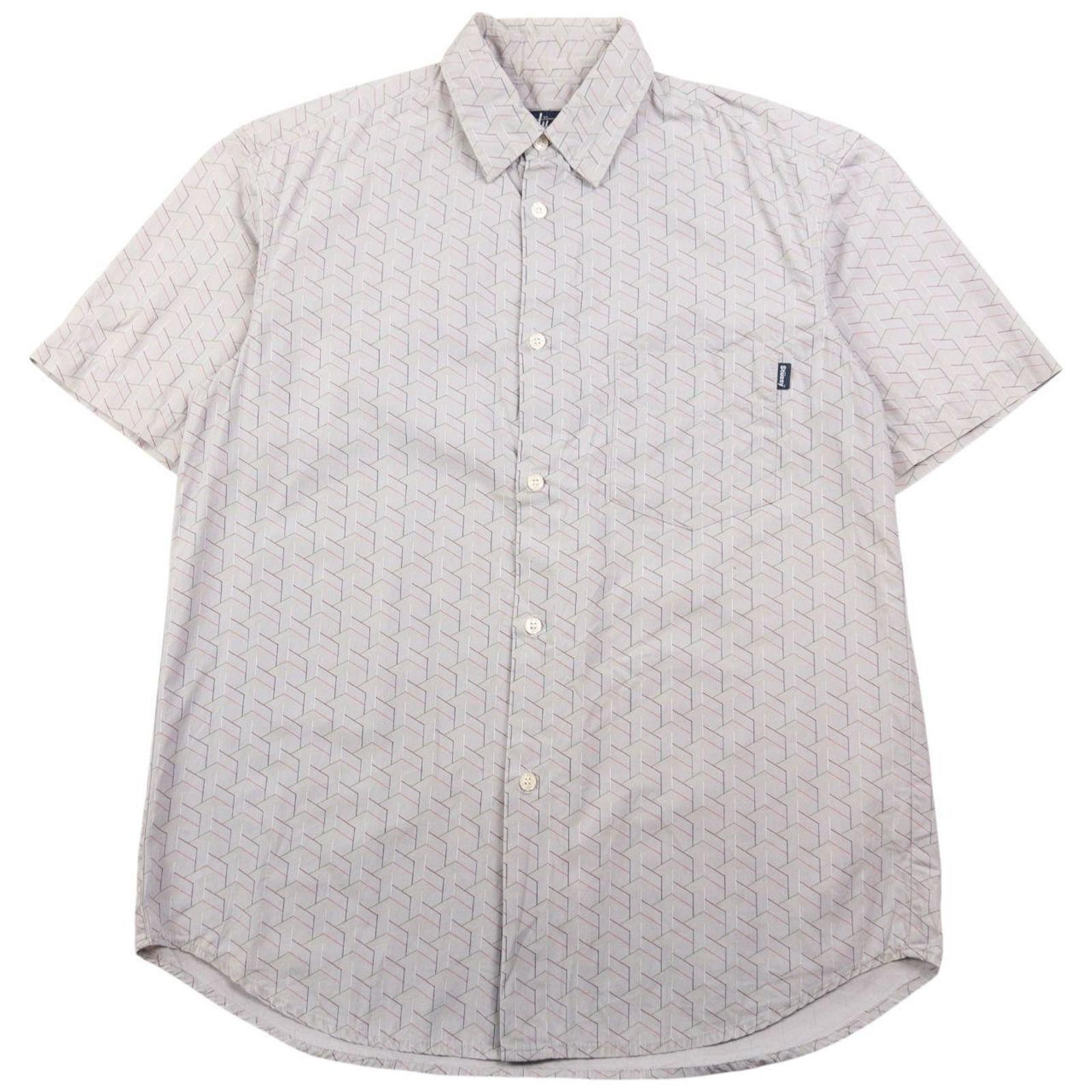 Stussy Vintage Stussy Geometric Short Sleeve Button Up Shirt Size S Size US S / EU 44-46 / 1 - 1 Thumbnail