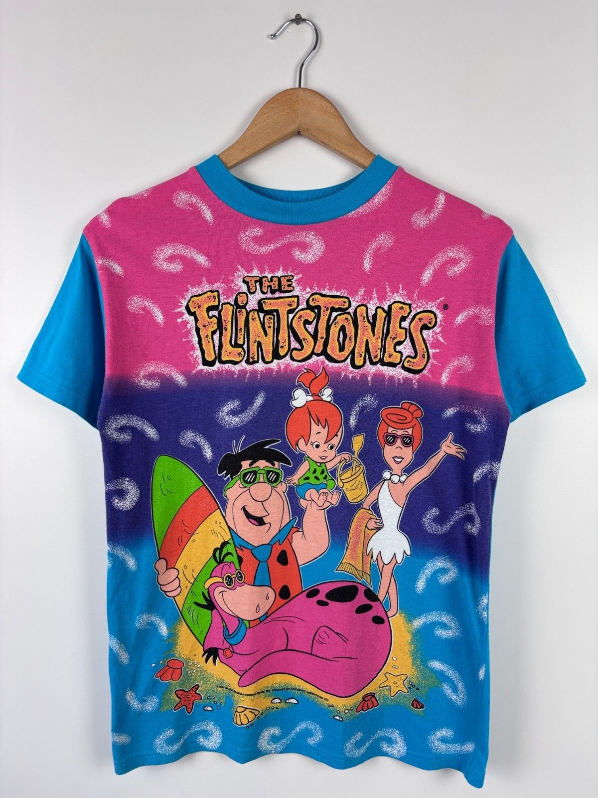 Other Vintage Flintstones Graphic T-Shirt Blue Womens Size ~M Size M / US 6-8 / IT 42-44 - 1 Thumbnail