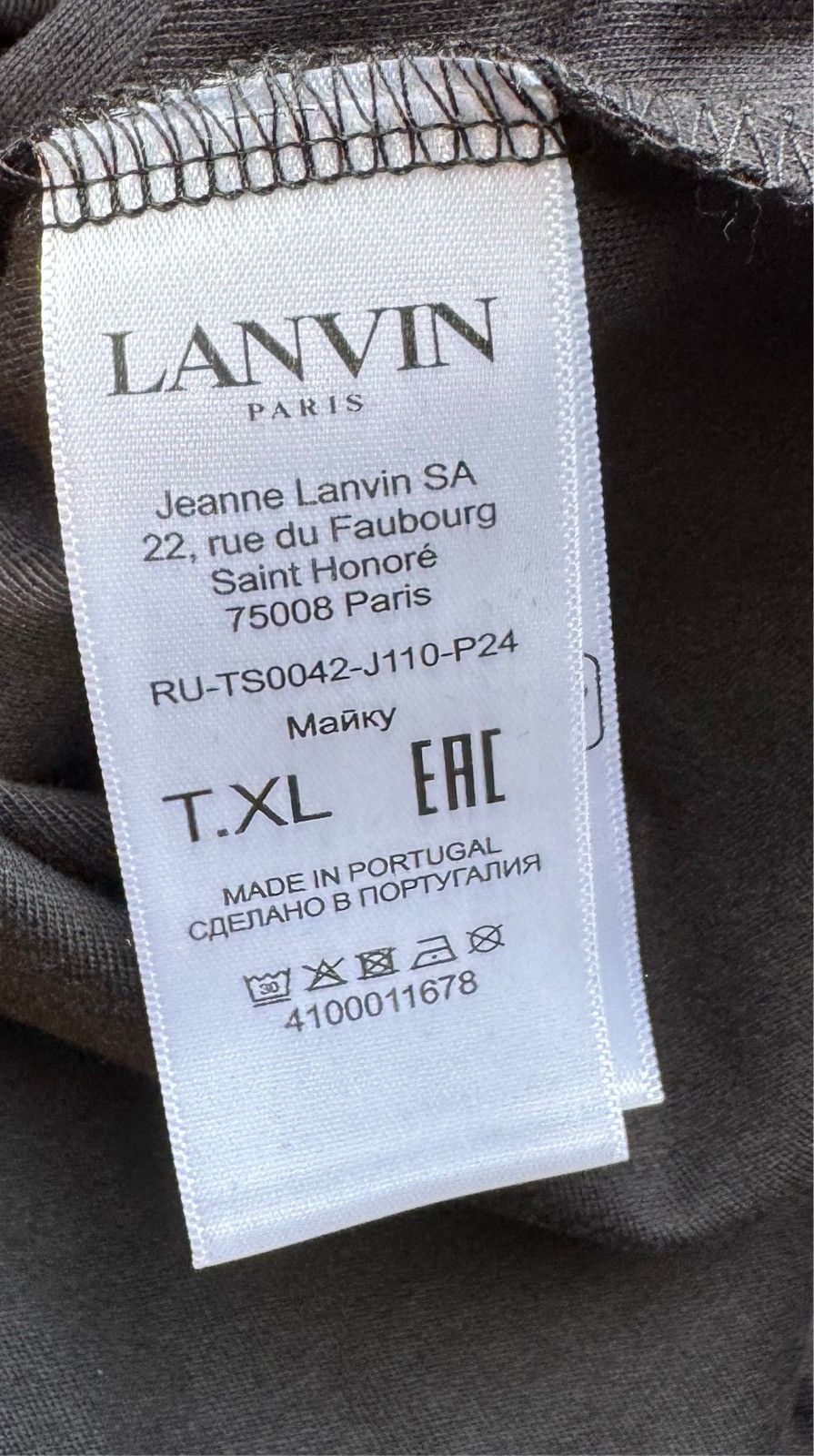 Lanvin T-shirt Lanvin. Size US XL / EU 56 / 4 - 5 Thumbnail