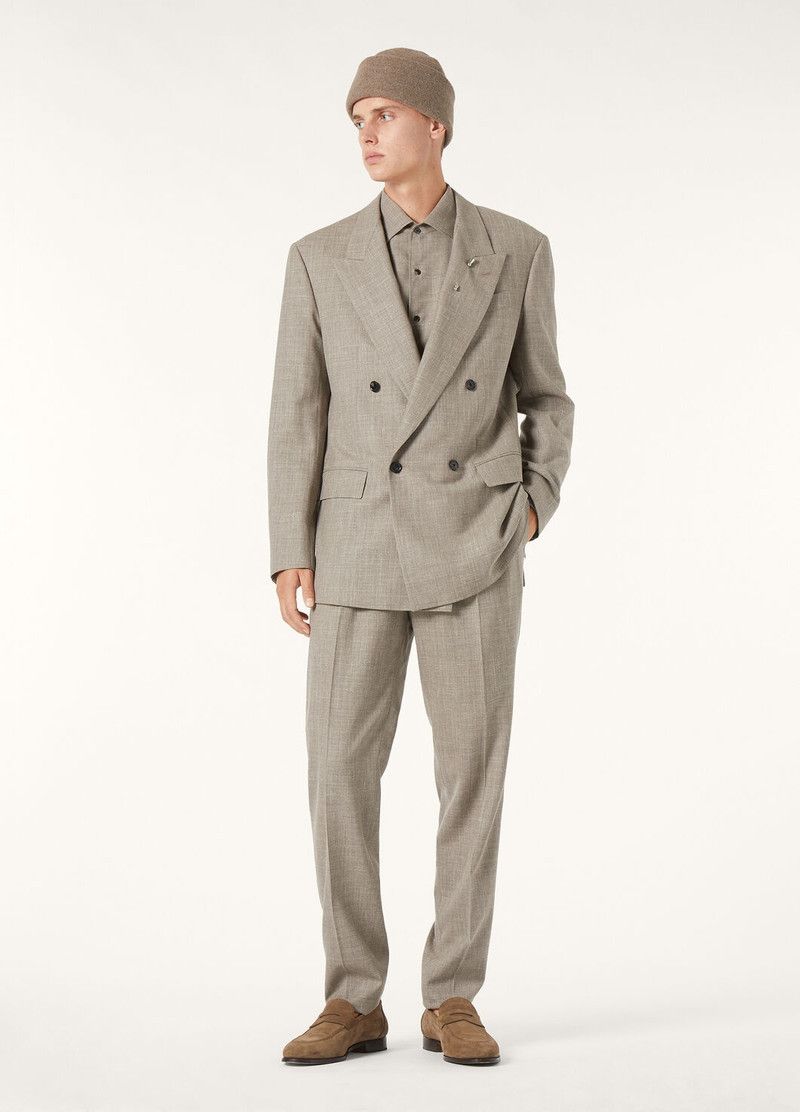 Loro Piana o1srvl11e0526 FAP3402 Everton Jacket in Beige Size US M / EU 48-50 / 2 - 2 Thumbnail