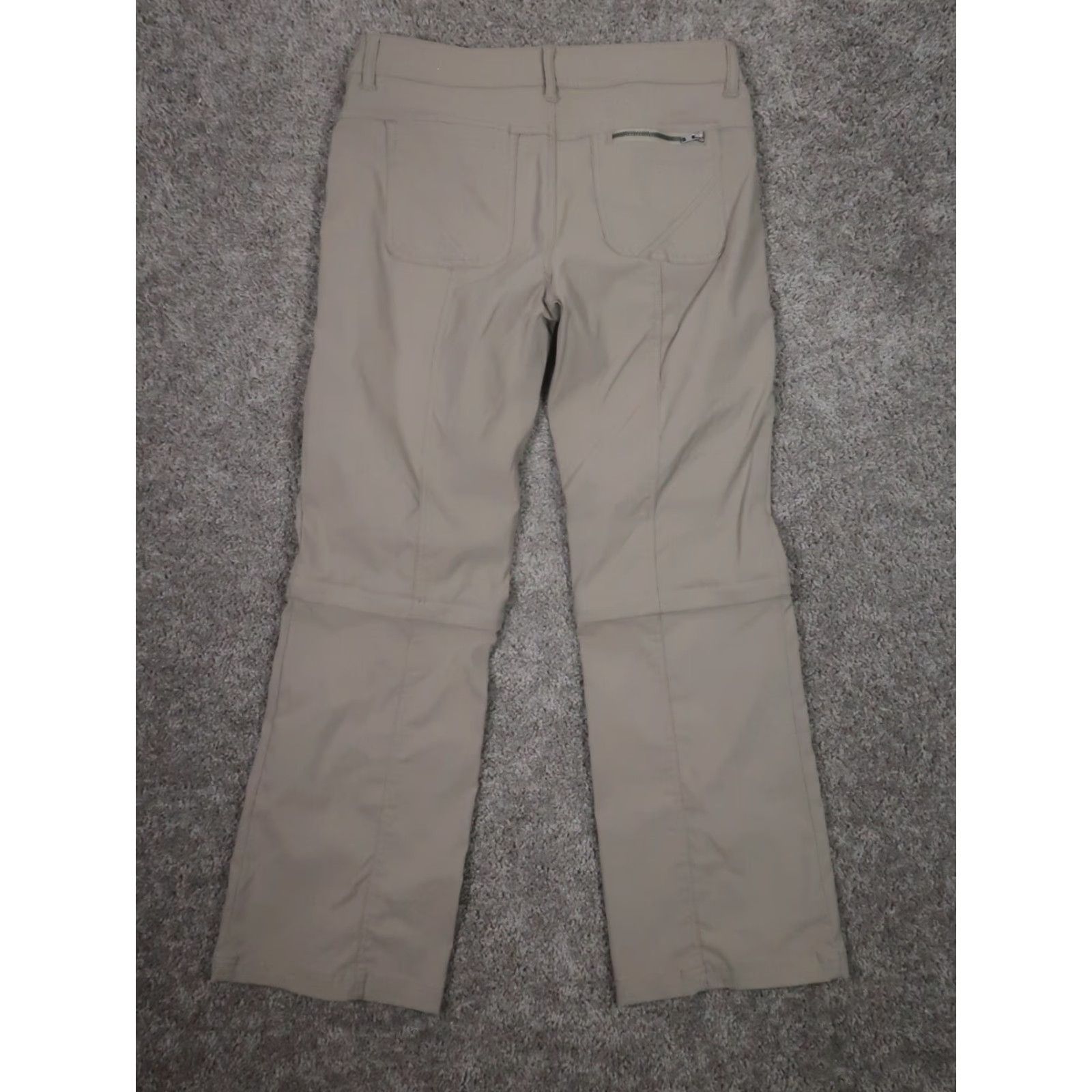 Prana PRANA Pants Womens 6 Brown Bootcut Convertible Shorts Hiking Stretch 31x29 EUC Regular Size 28" / US 6 / IT 42 - 2 Thumbnail