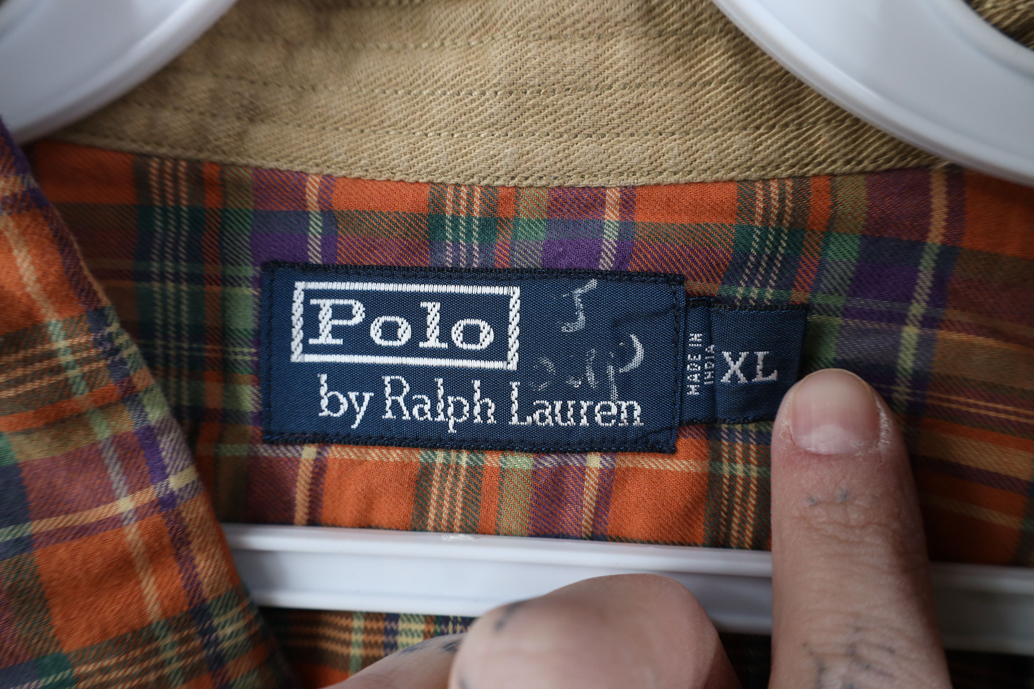Ralph Lauren Vintage 90s Ralph Lauren Flannel Elbow Patch Button Shirt Size US XL / EU 56 / 4 - 8 Thumbnail