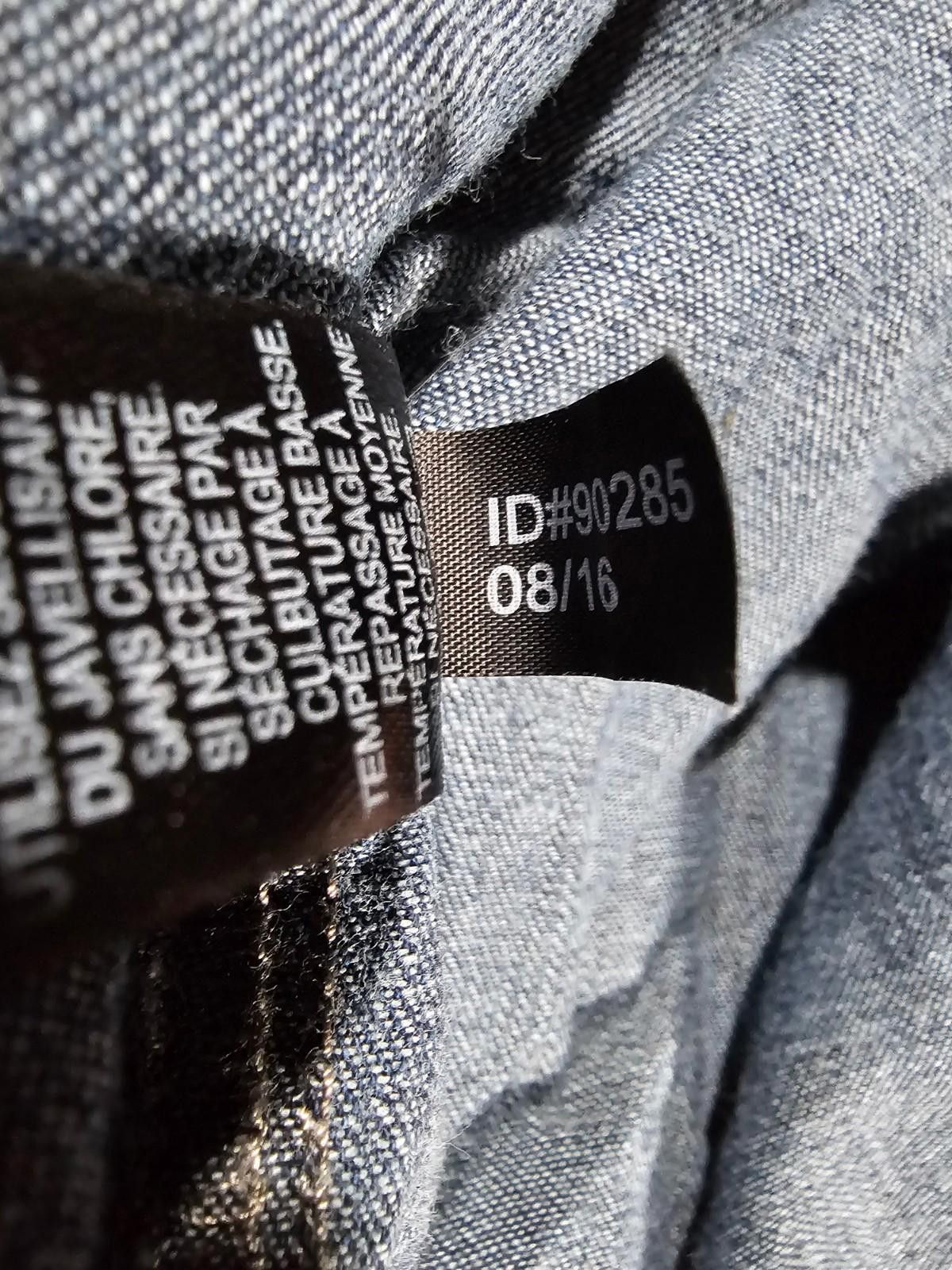 Express Express Blue Denim Long Smock Shirt L Size L / US 10 / IT 46 - 8 Thumbnail