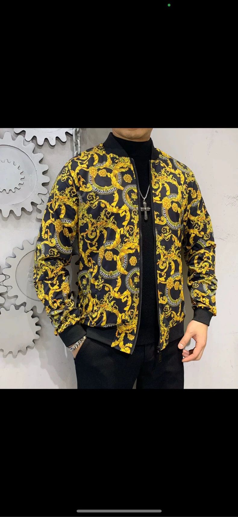 Versace Versace Baroque floral print zip jacket Size L / US 10 / IT 46 - 8 Thumbnail