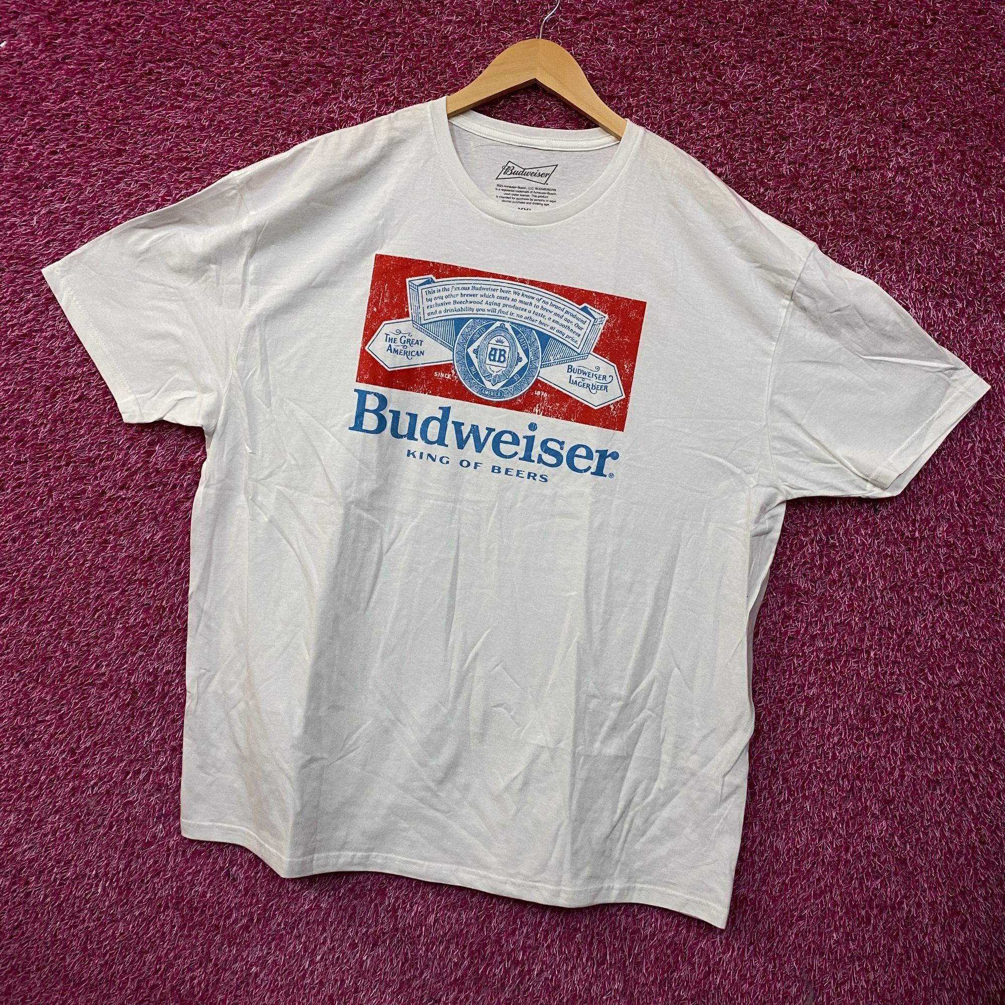 Budweiser Budweiser King Of Beers Vintage Style Graphic T-Shirt 2XL Size US XXL / EU 58 / 5 - 3 Thumbnail