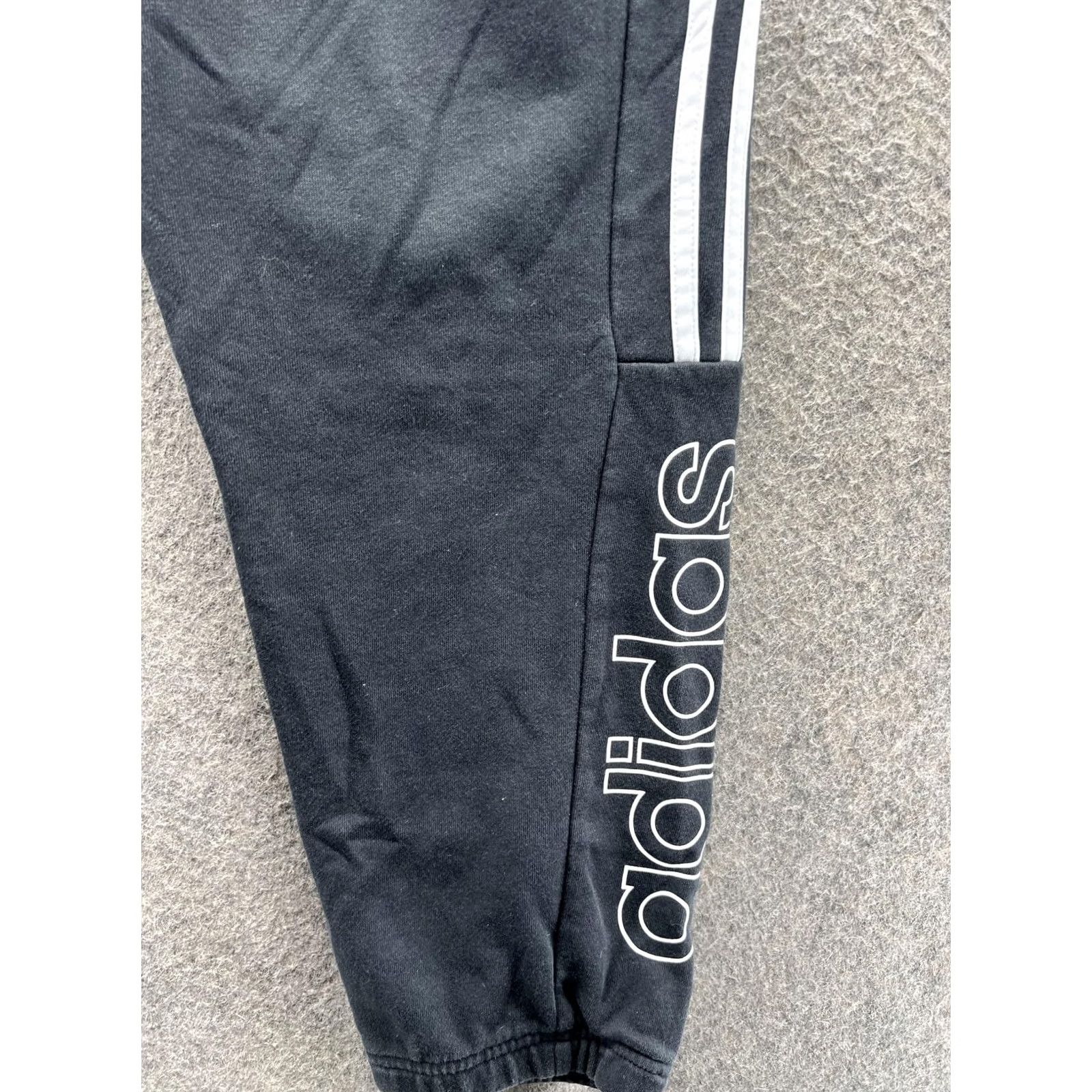 Adidas Adidas Jogger Sweatpants Mens XL Black Fleece 3 Stripe Logo Athletic Pants Size US 36 / EU 52 - 7 Thumbnail