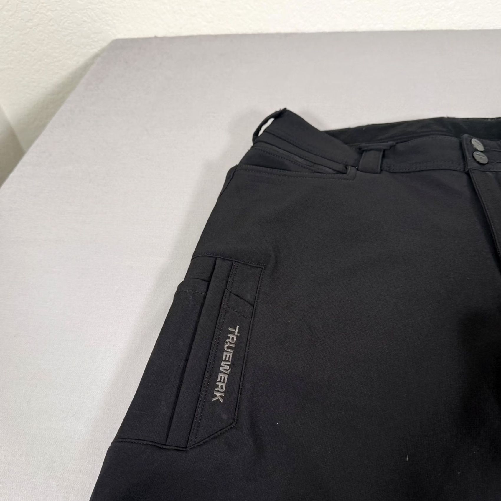 Vintage Truewerk T3 Werkpant Pants Cargo Insulated Black 38W 34L Mens Workwear Stretch Fleece Lined Regular Straight Size US 38 / EU 54 - 3 Thumbnail
