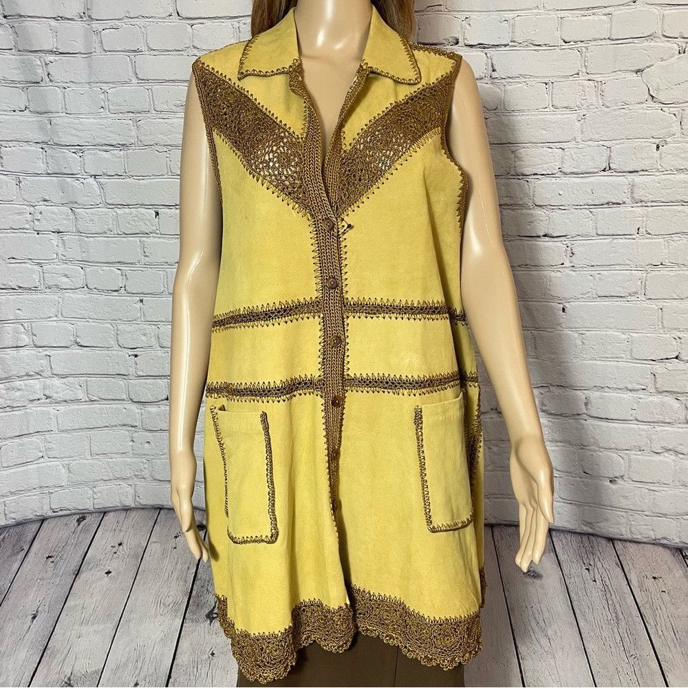 Free People New Free People Adeline Goat Leather Mini Dress Vest Size M Size M / US 6-8 / IT 42-44 - 9 Thumbnail