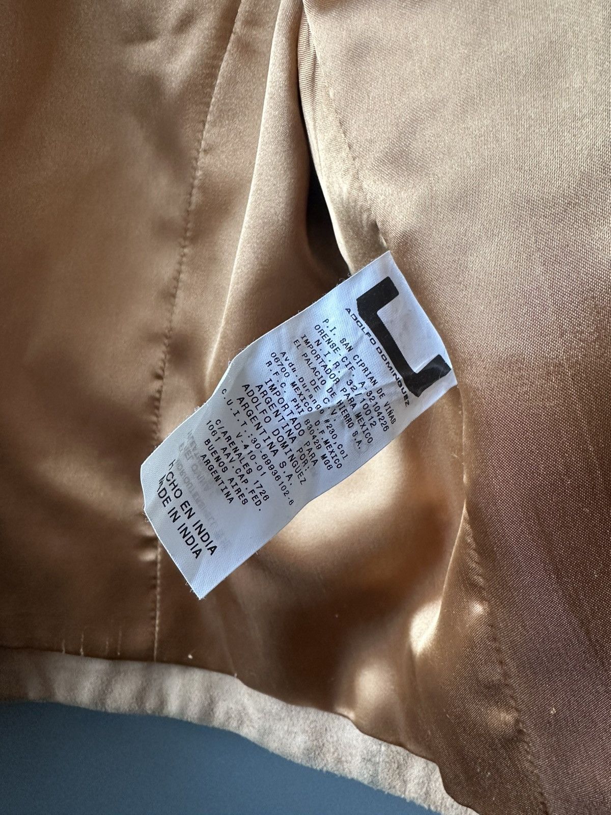 Adolfo Dominguez Adolfo Domínguez Suede Bomber Jacket Camel Brown Size S / US 4 / IT 40 - 6 Thumbnail