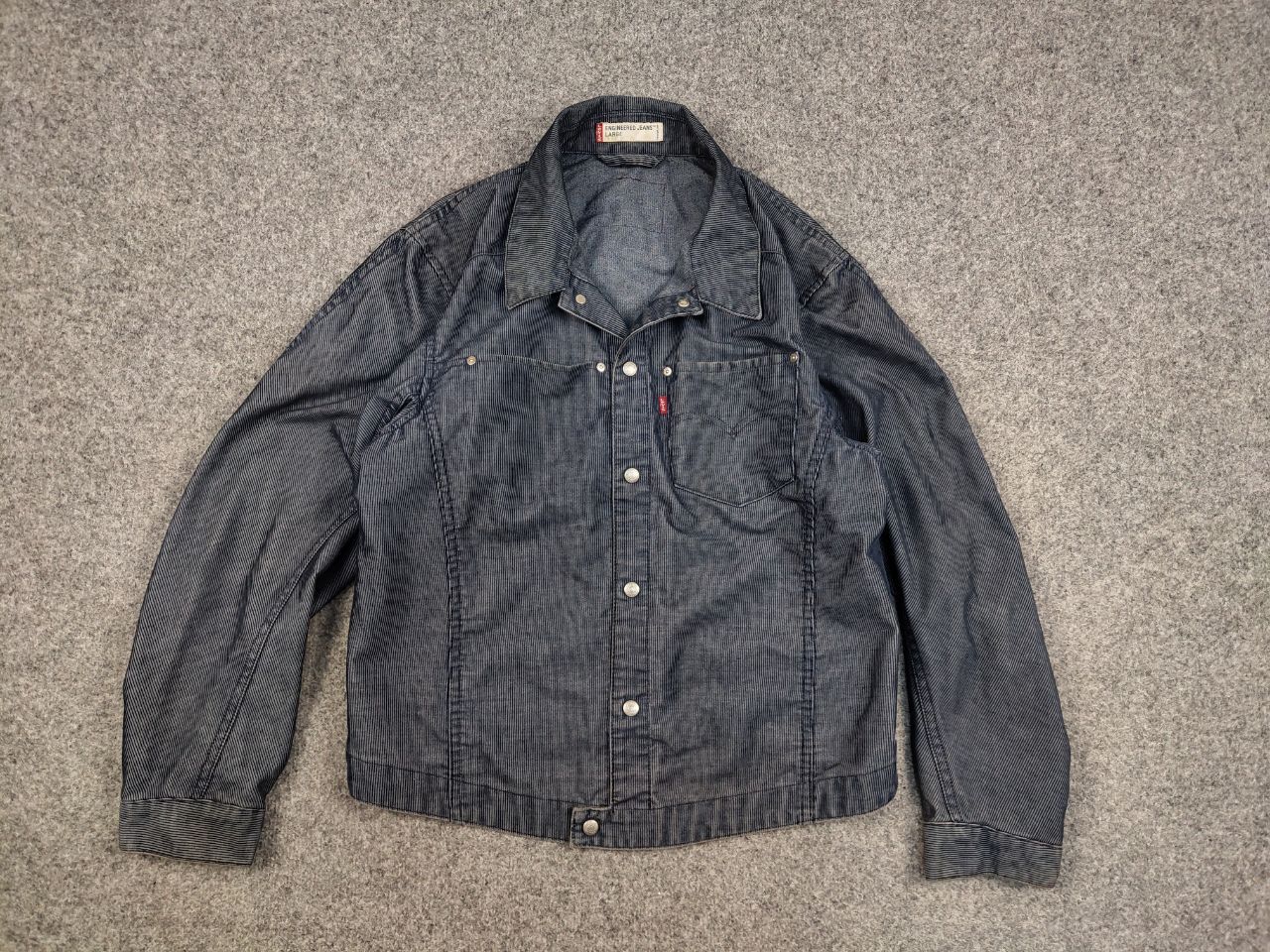 Levi's Vintage 90's levis Engineered Dark Blue Corduroy Jacket Size US L / EU 52-54 / 3 - 5 Thumbnail