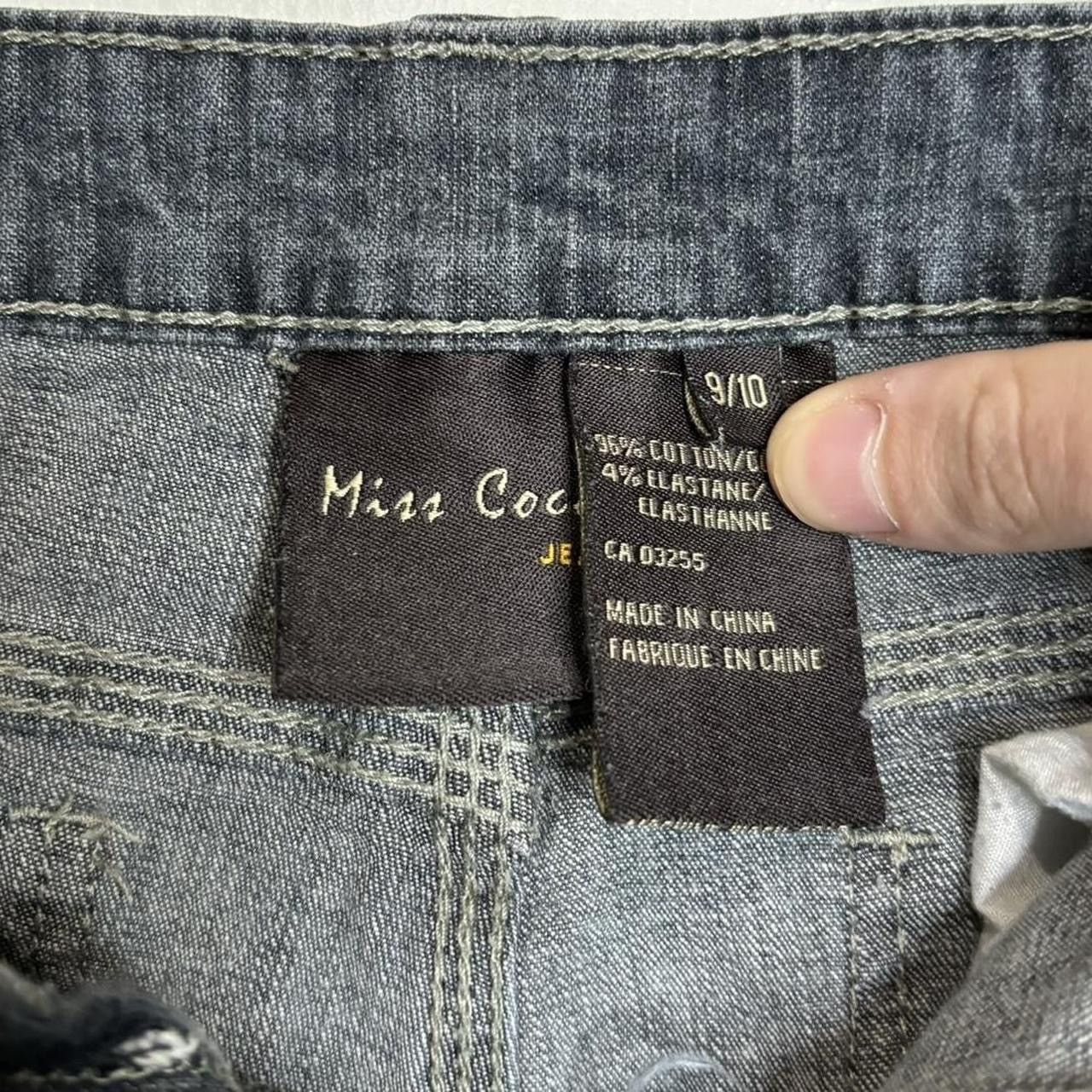 Vintage Vintage Y2K Faded Blue Studded Flare Bootcut Denim Jeans Size US 31 - 4 Thumbnail