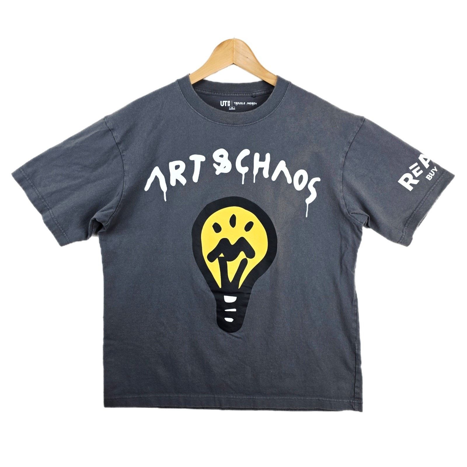 Uniqlo Trevor Andrew Uniqlo Shirt Mens Medium Gray Art & Chaos Size US M / EU 48-50 / 2 - 1 Thumbnail