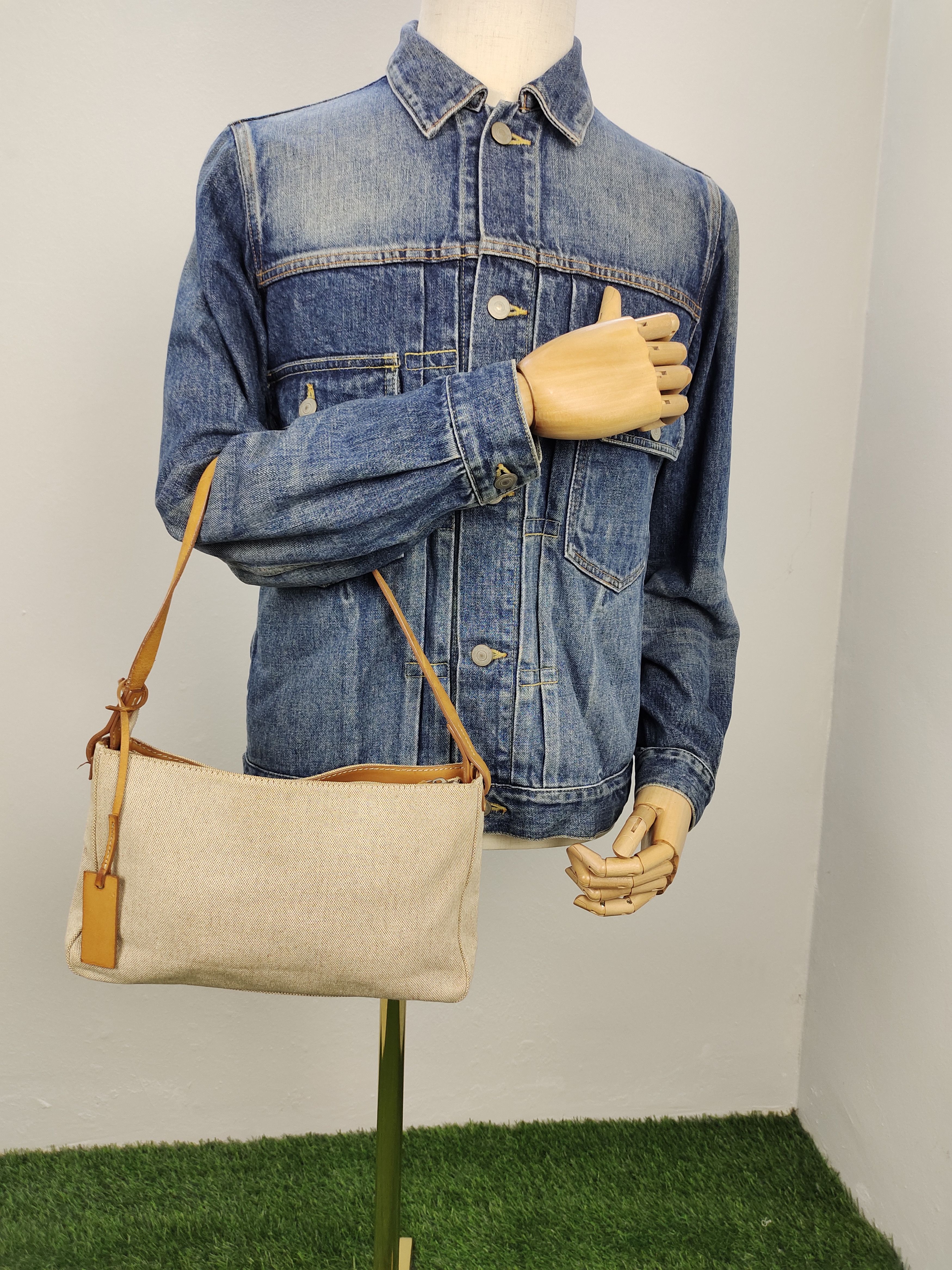 Mr. Junko Vintage Junko Shimada Japan Canvas Mix Leather Shoulder Bag Size ONE SIZE - 3 Thumbnail