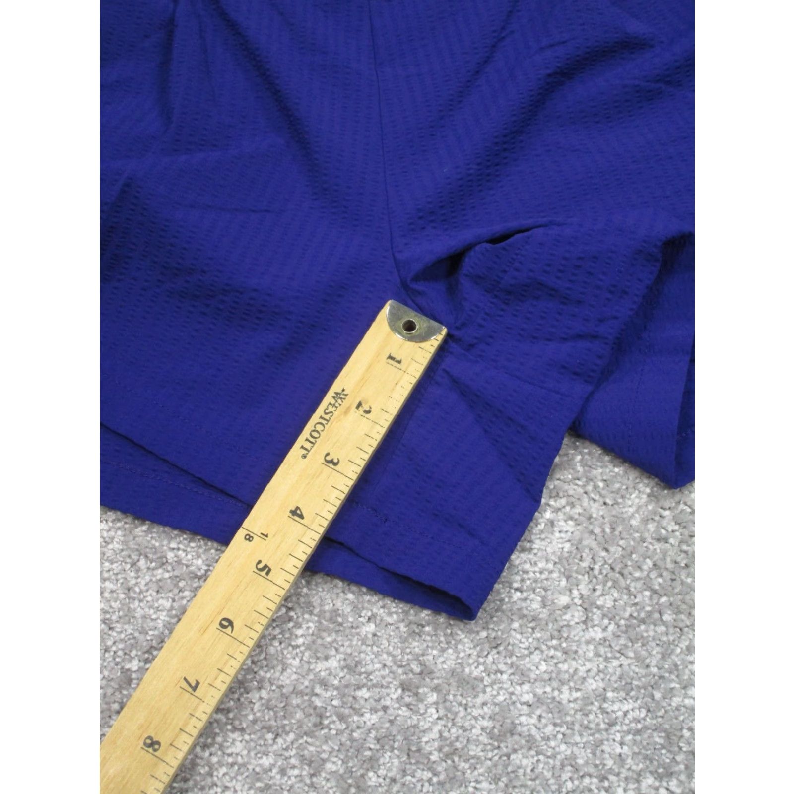 Athleta Athleta Shorts Womens 10 Textured Purple Chino Nylon Spandex Regular Casual Travel Walking Mens Womens Boys Girls Size 32" / US 10 / IT 46 - 3 Thumbnail