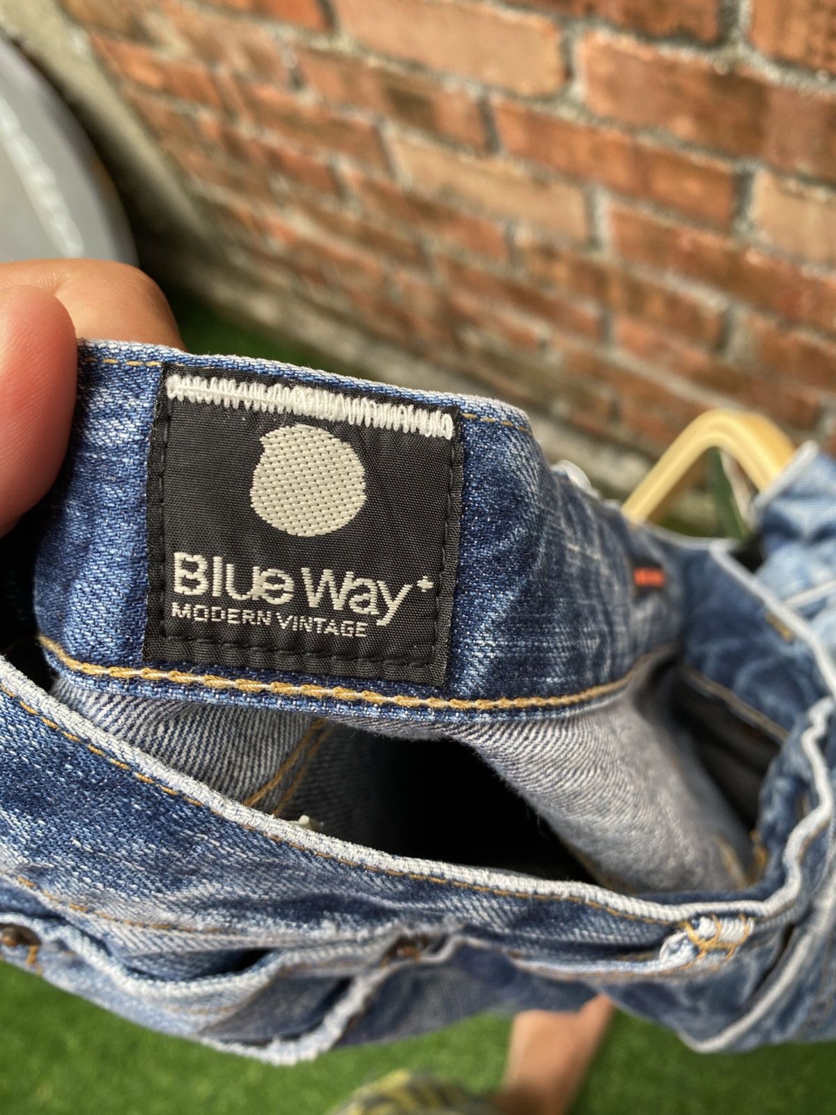 Blue Blue Japan × If Six Was Nine × Tornado Mart W33x33.5 blue way flare boot cut denime japanese brand Size 33" - 8 Thumbnail