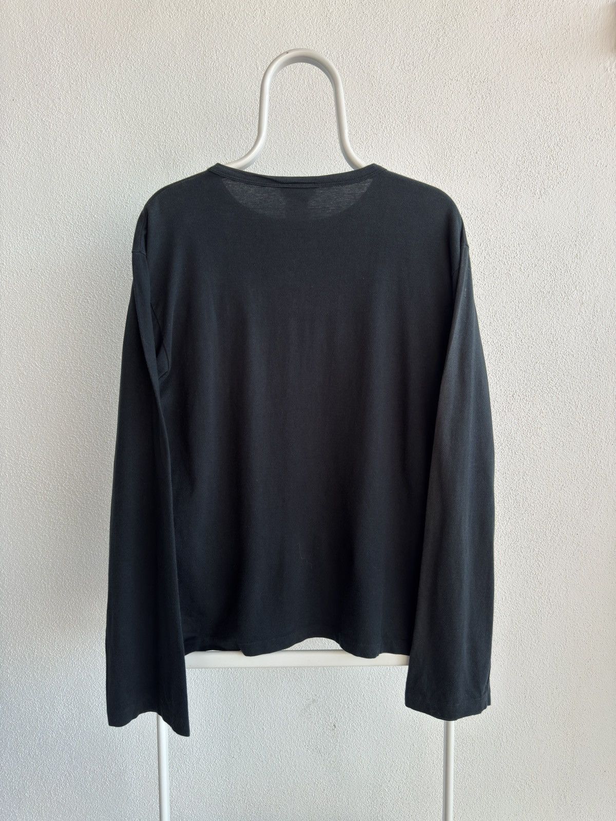 agnes b. Vintage Agnes B. Long Sleeve Shirt - Black - Size L Size L / US 10 / IT 46 - 2 Thumbnail