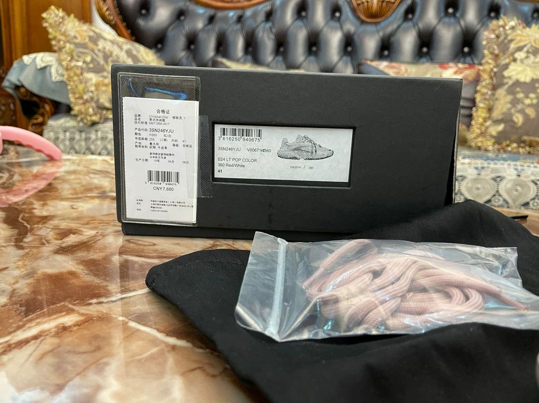 Dior Dior Men's 2025 Pink Sneaker 41 Near New Dior Logo Size US 8 / EU 41 - 8 Thumbnail