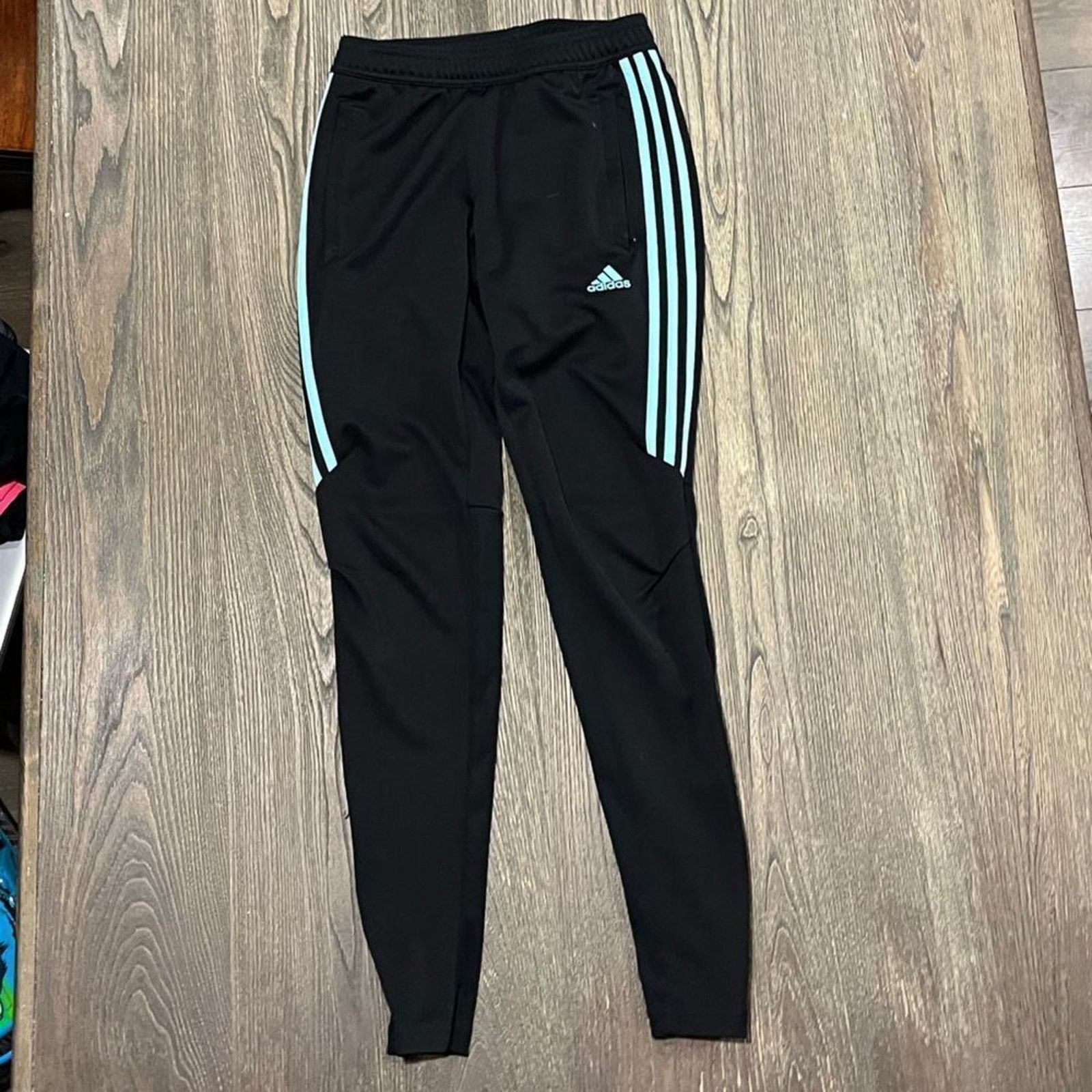 Adidas Adidas Climacool Track Pants Fleece Tapered Leg Elastic XS Size 24" / US 00 / IT 34 - 1 Thumbnail