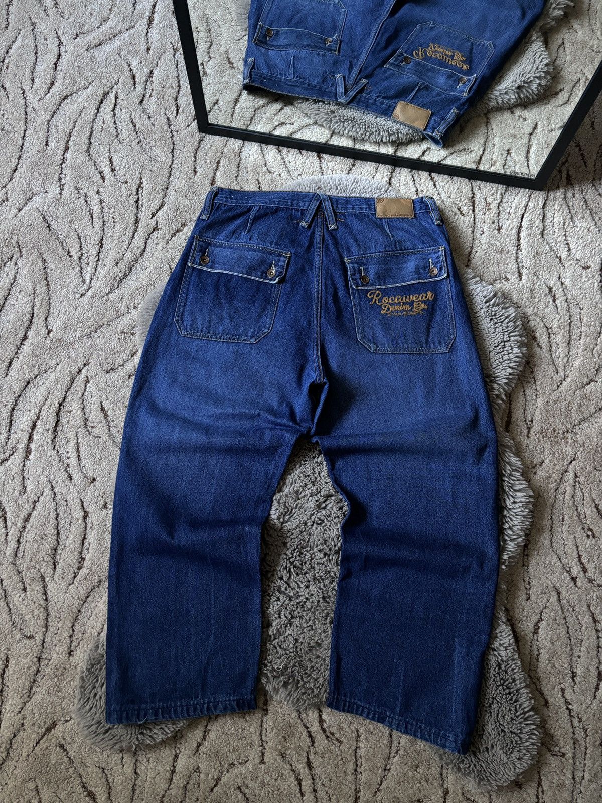 Rocawear × Vintage Rocawear jeans Y2K Baggy Skater Wide Leg denim pants Size US 38 / EU 54 - 1 Thumbnail
