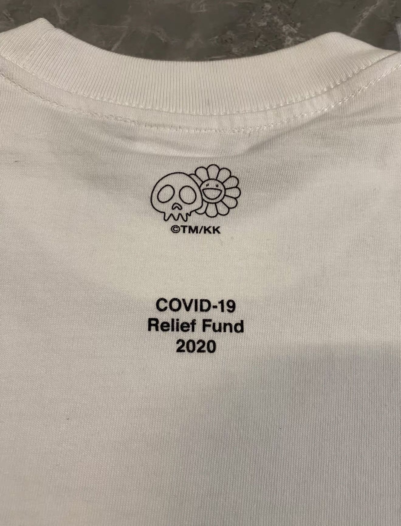 Supreme Supreme Takashi Murakami covid-19 Relief box logo tee Size US L / EU 52-54 / 3 - 6 Thumbnail
